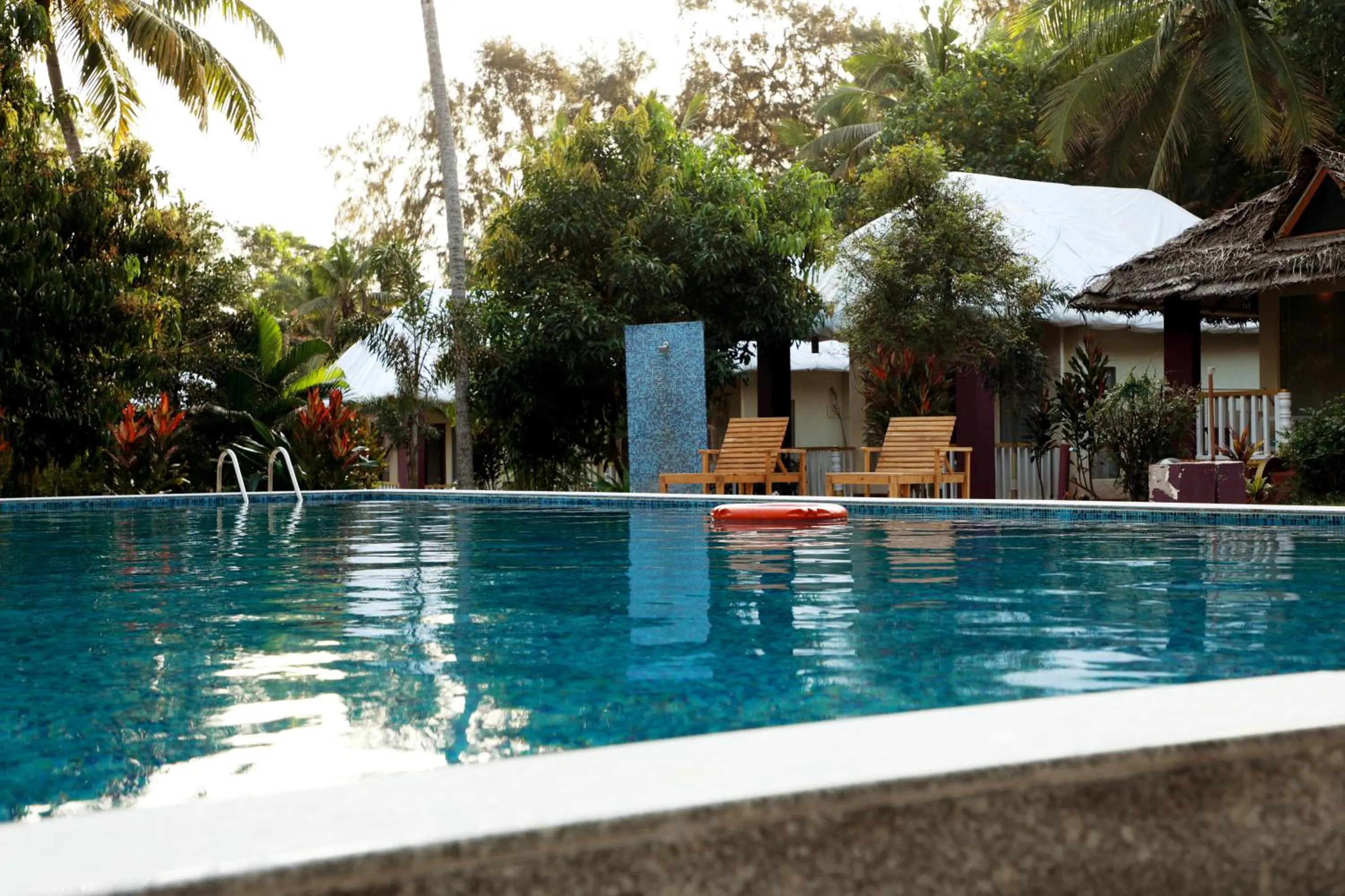 Swimming pool in Phoenix Island Resort Poovar