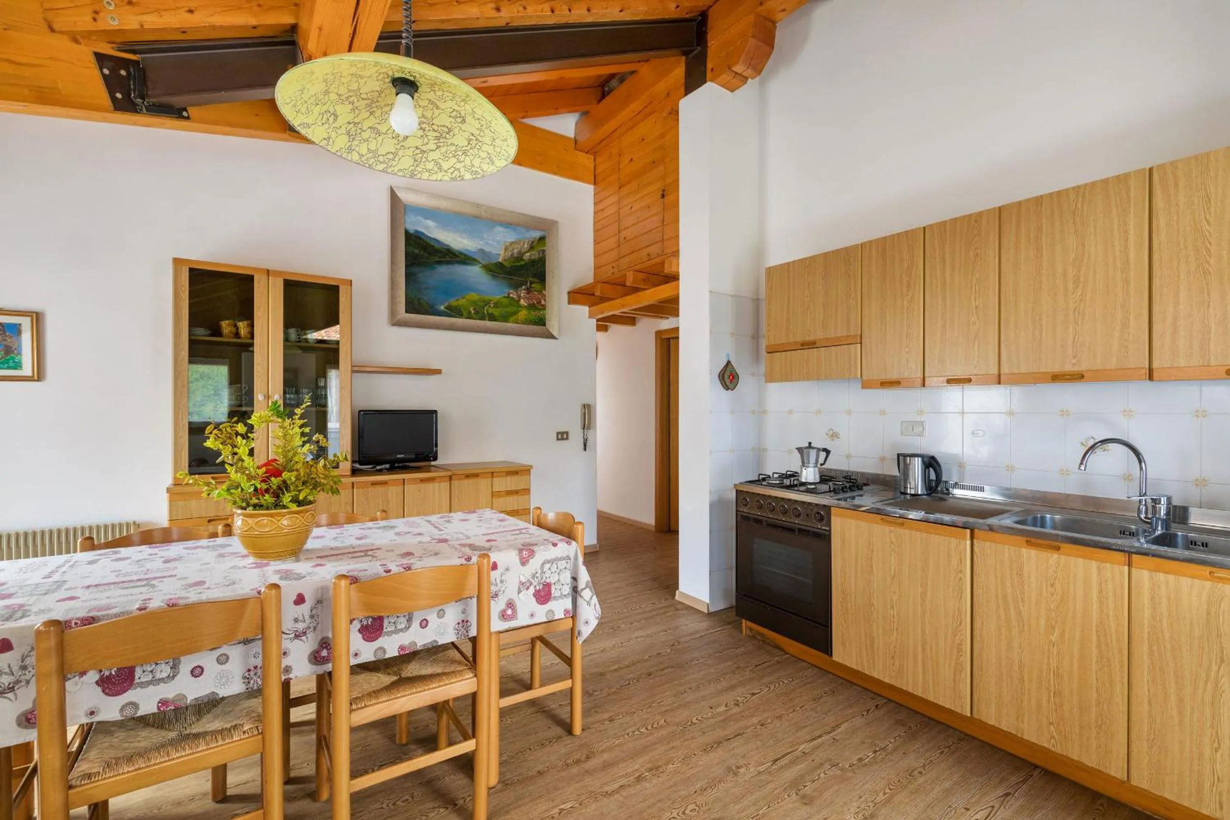 Kitchen or kitchenette in Appartamenti Residenza Pineta