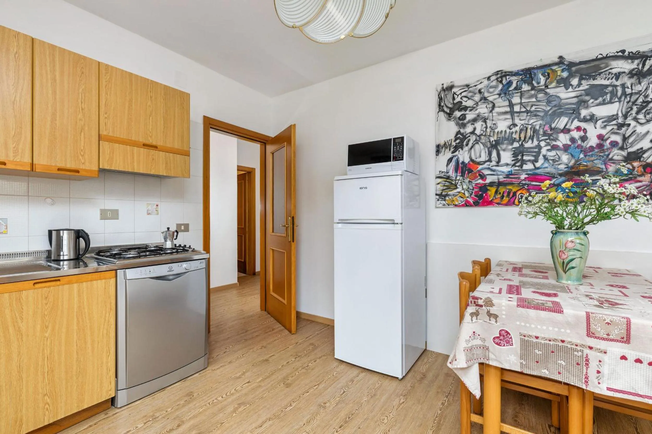Kitchen or kitchenette in Appartamenti Residenza Pineta