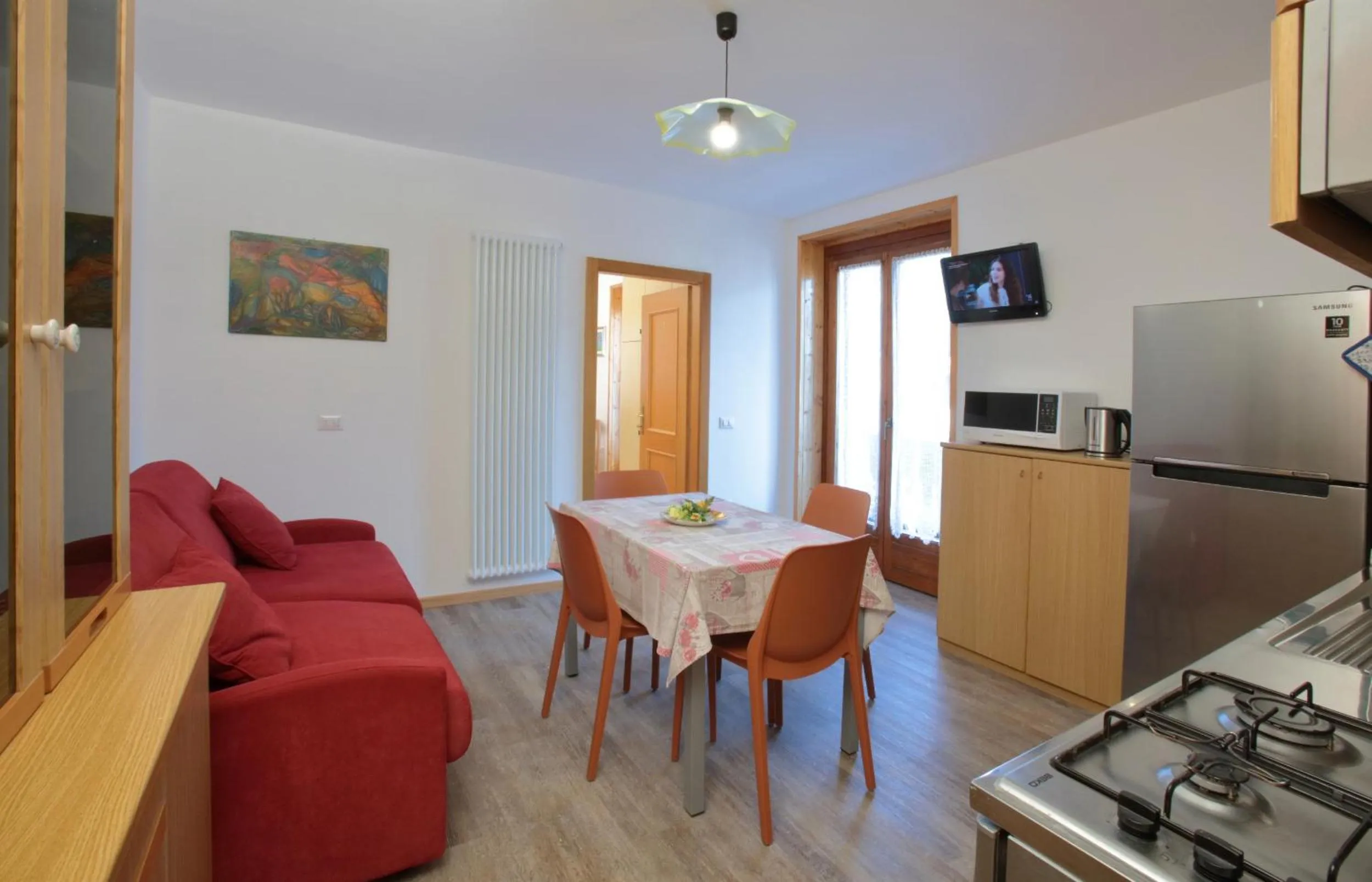 Kitchen or kitchenette in Appartamenti Residenza Pineta