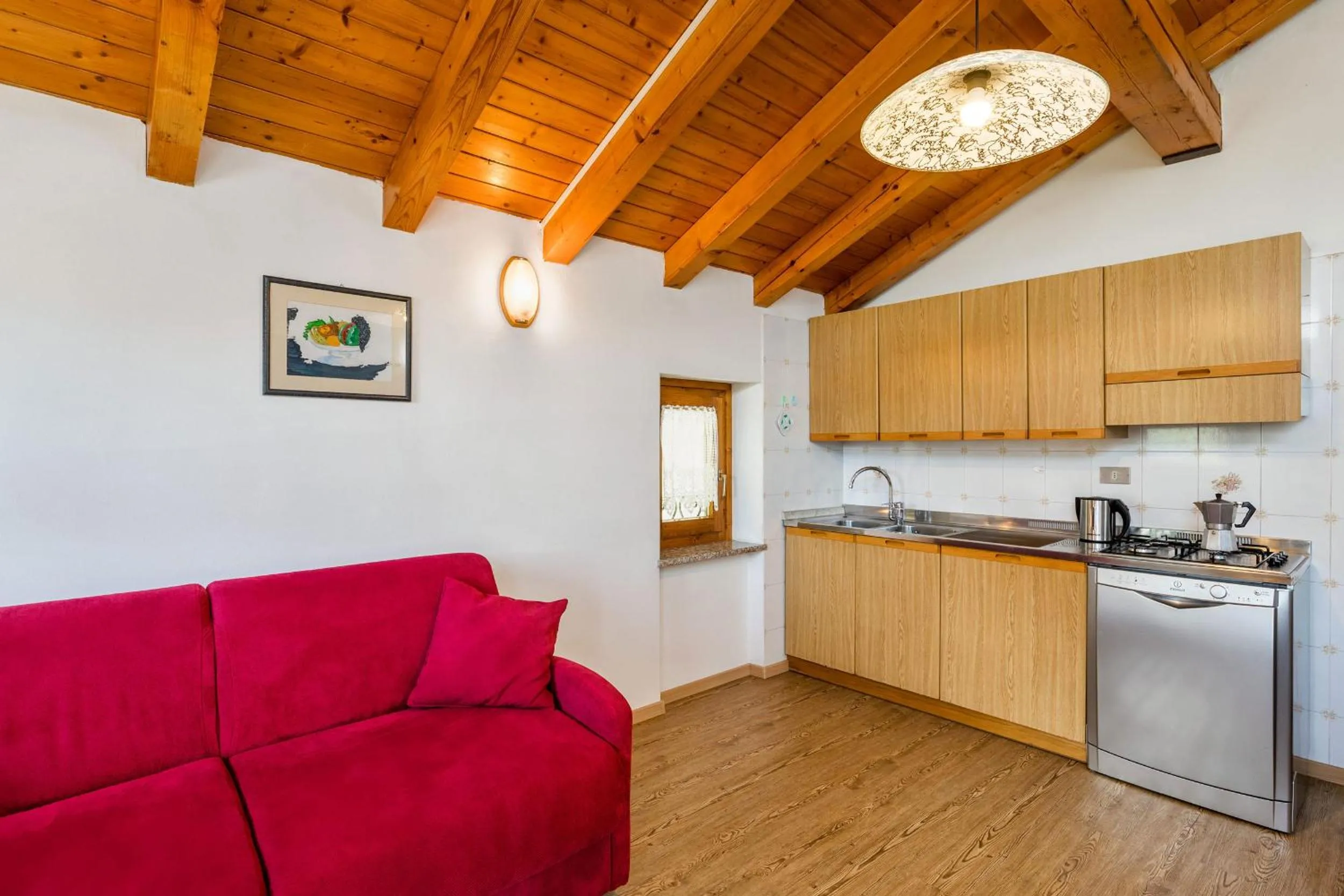 Kitchen or kitchenette in Appartamenti Residenza Pineta