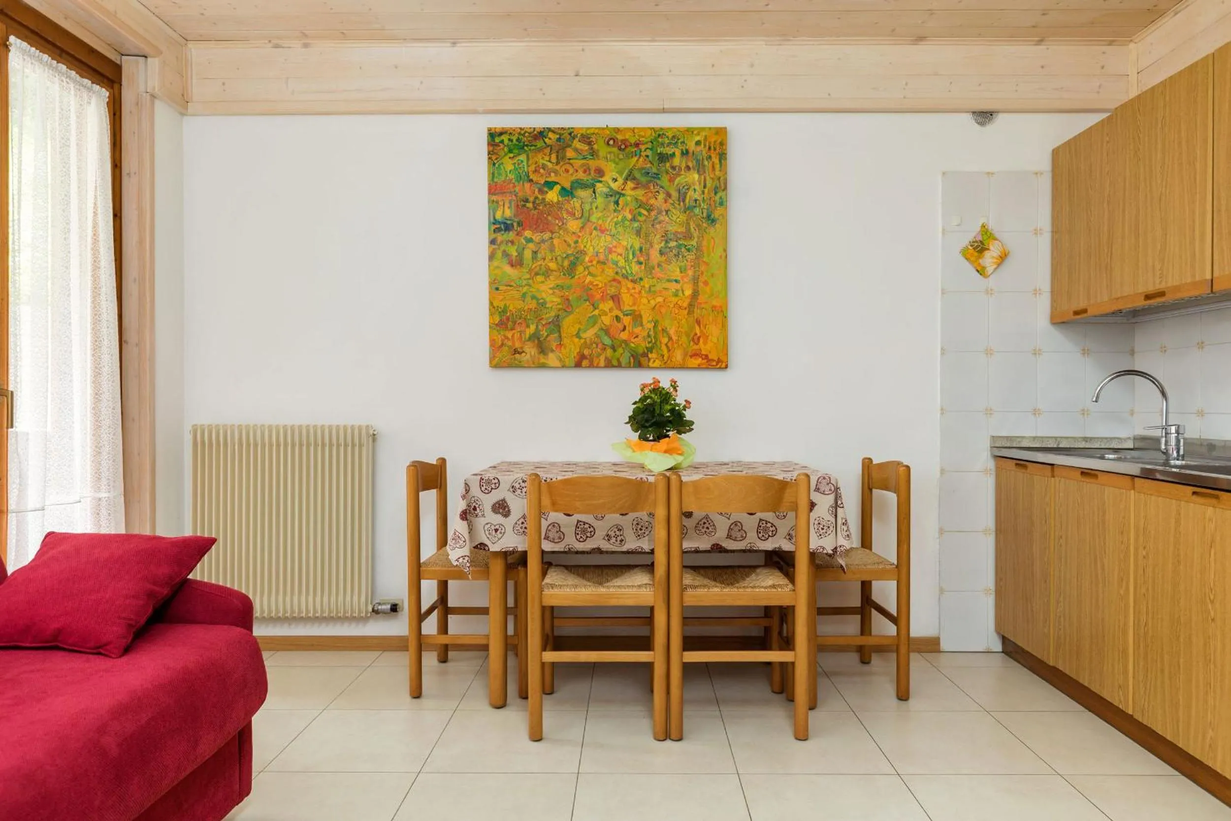 Kitchen or kitchenette in Appartamenti Residenza Pineta