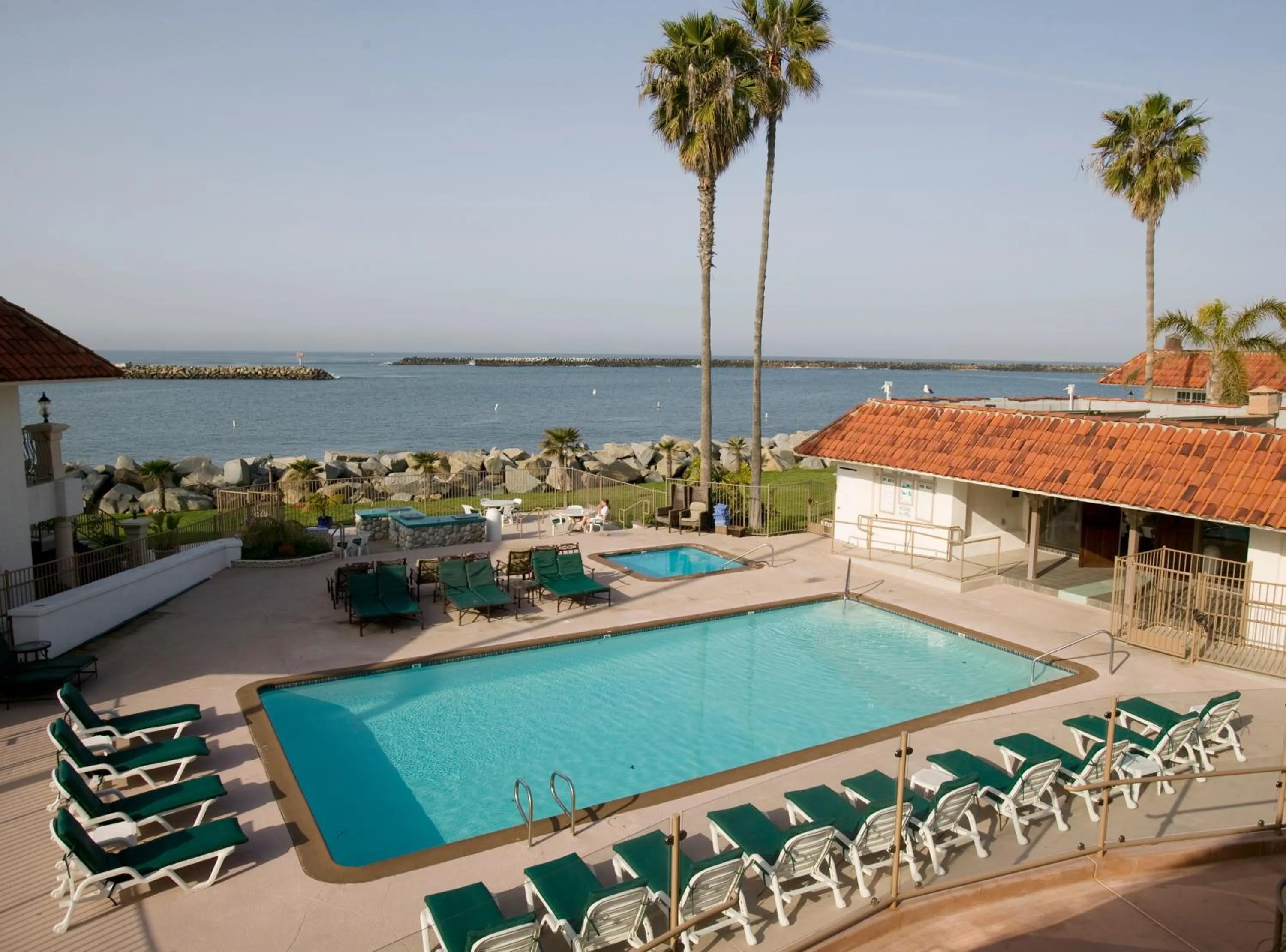 Swimming pool in Oceanside Marina Suites - A Waterfront Hotel