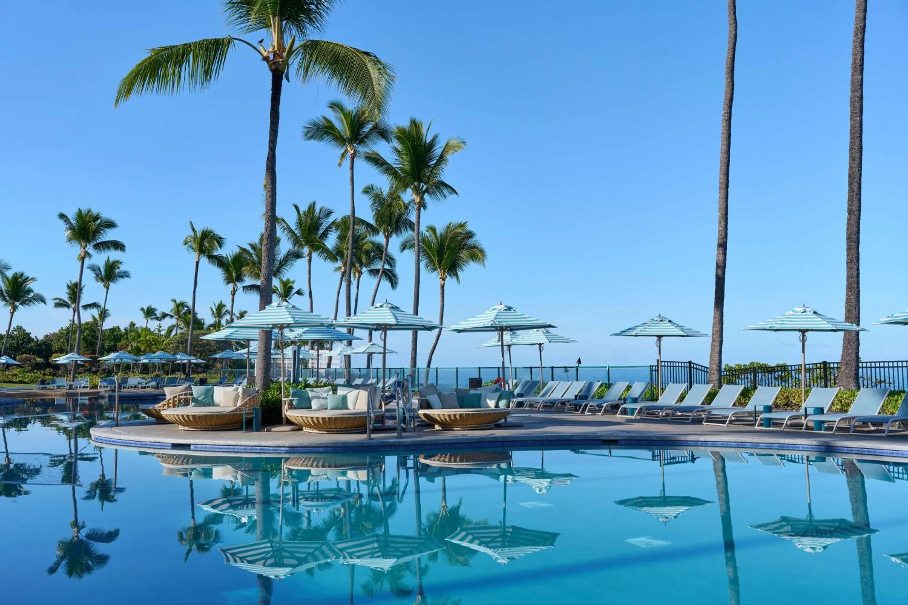 Pool view in OUTRIGGER Kona Resort and Spa