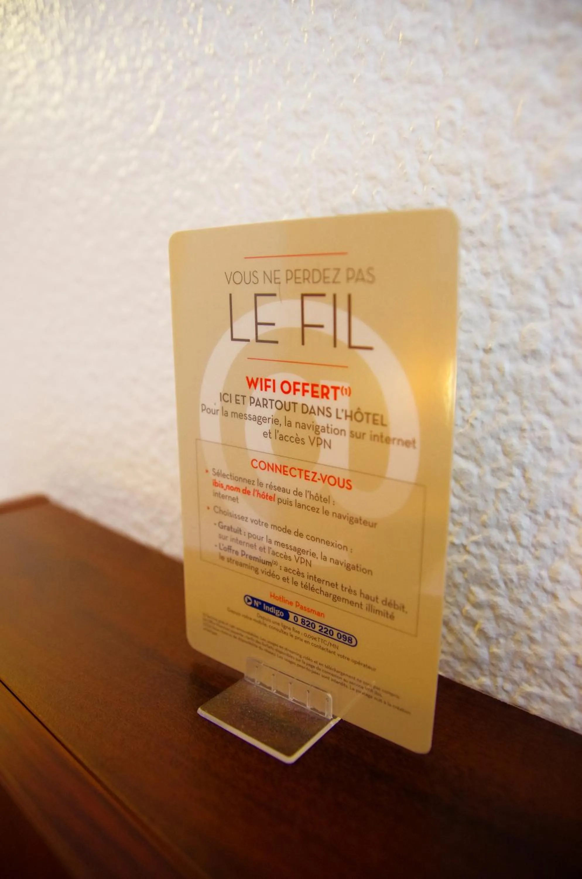 Logo/Certificate/Sign in ibis Grenoble Gare