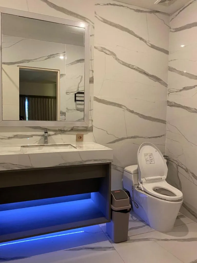 Bathroom in panfila hotel