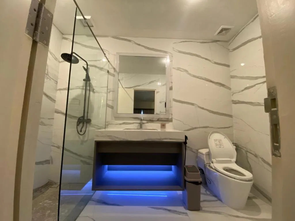 Bathroom in panfila hotel