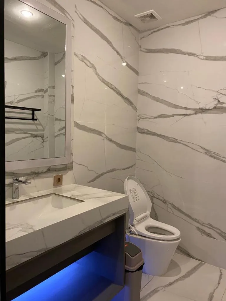 Bathroom in panfila hotel