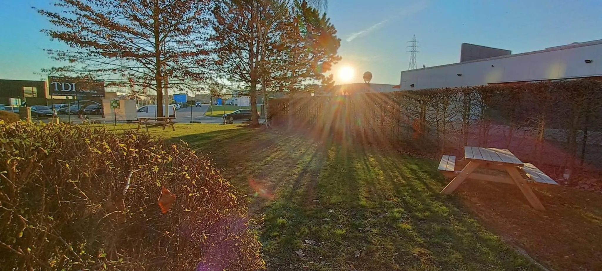 Garden view in ibis Budget Liege