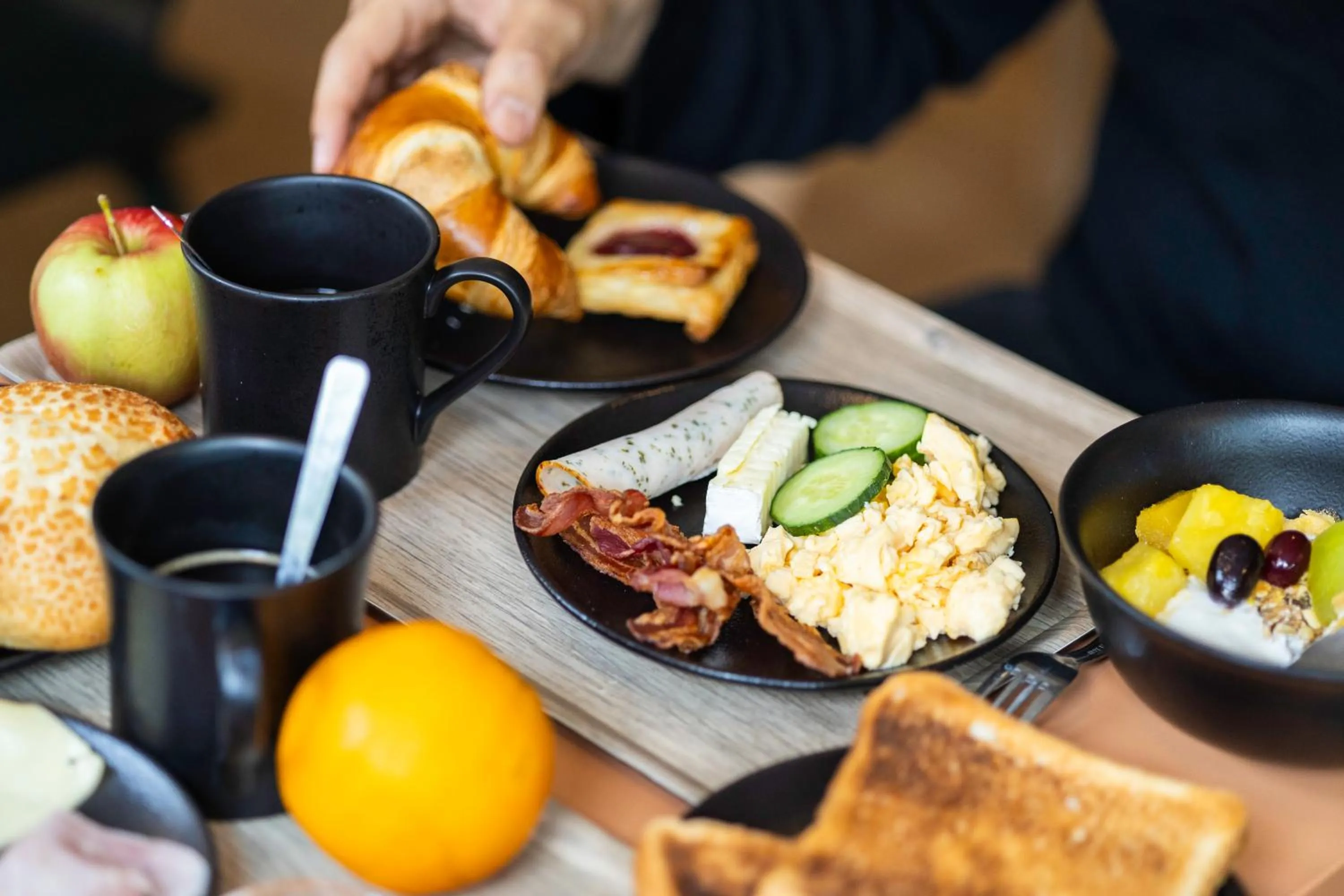 Buffet breakfast in B&B HOTEL Liège Rocourt