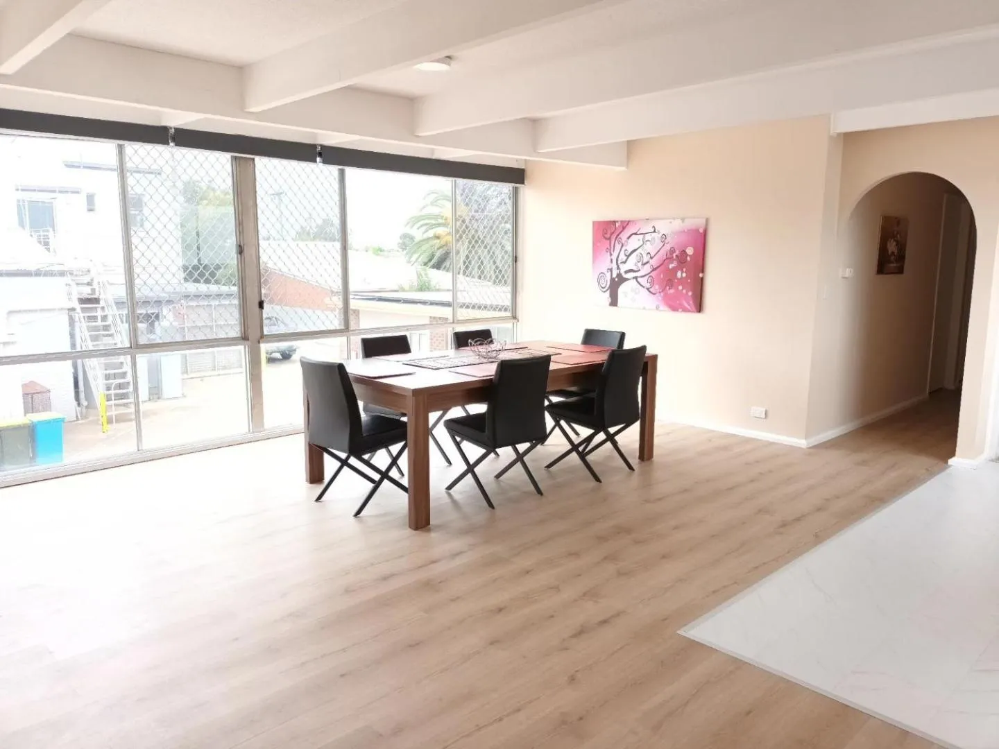 Seating area in Albion Motel Finley