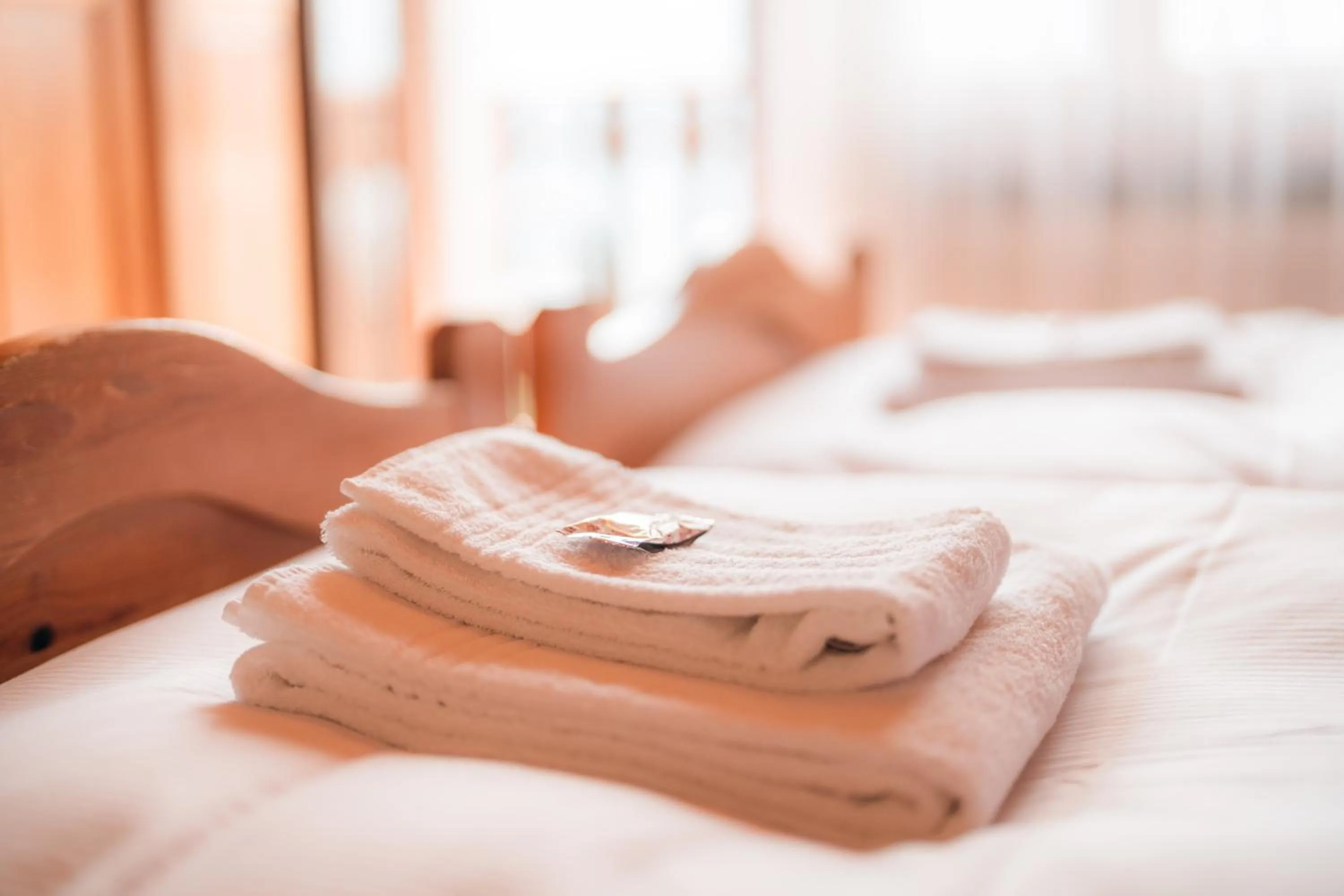 towels, Bed in Relais Fleuri