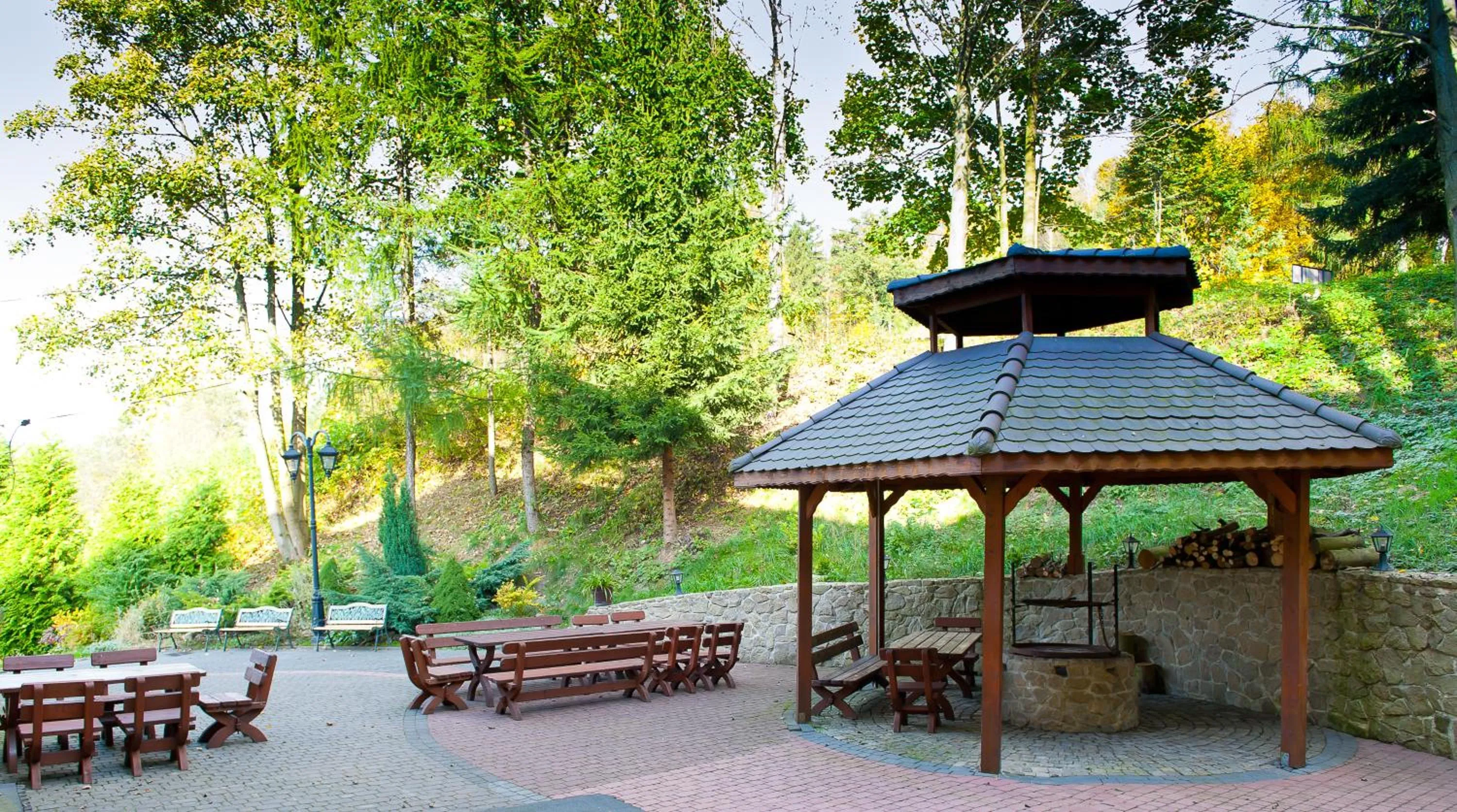 BBQ facilities in Rezydencja Izabella