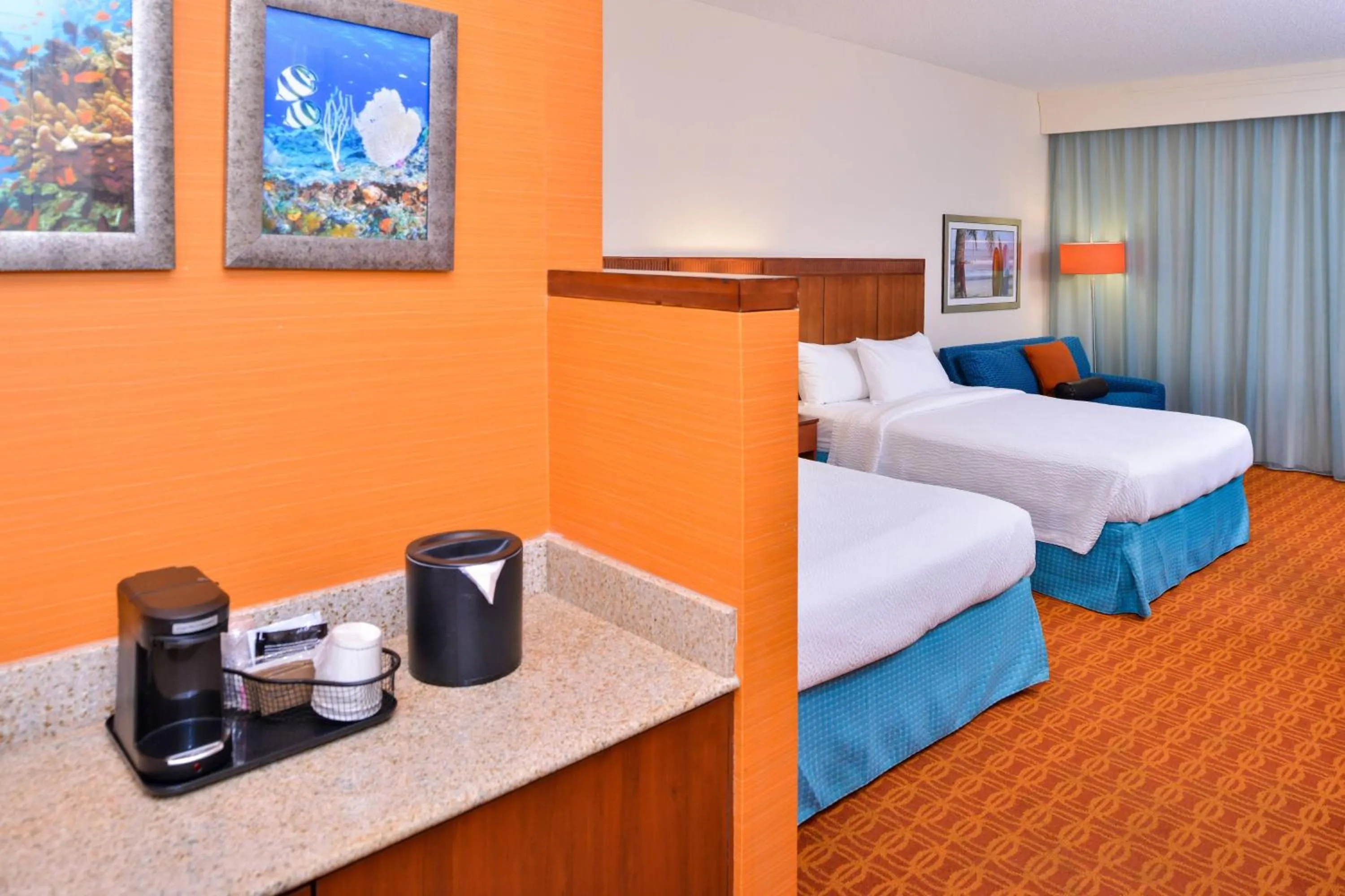 Photo of the whole room, Bed in Fairfield Inn & Suites Orlando Ocoee