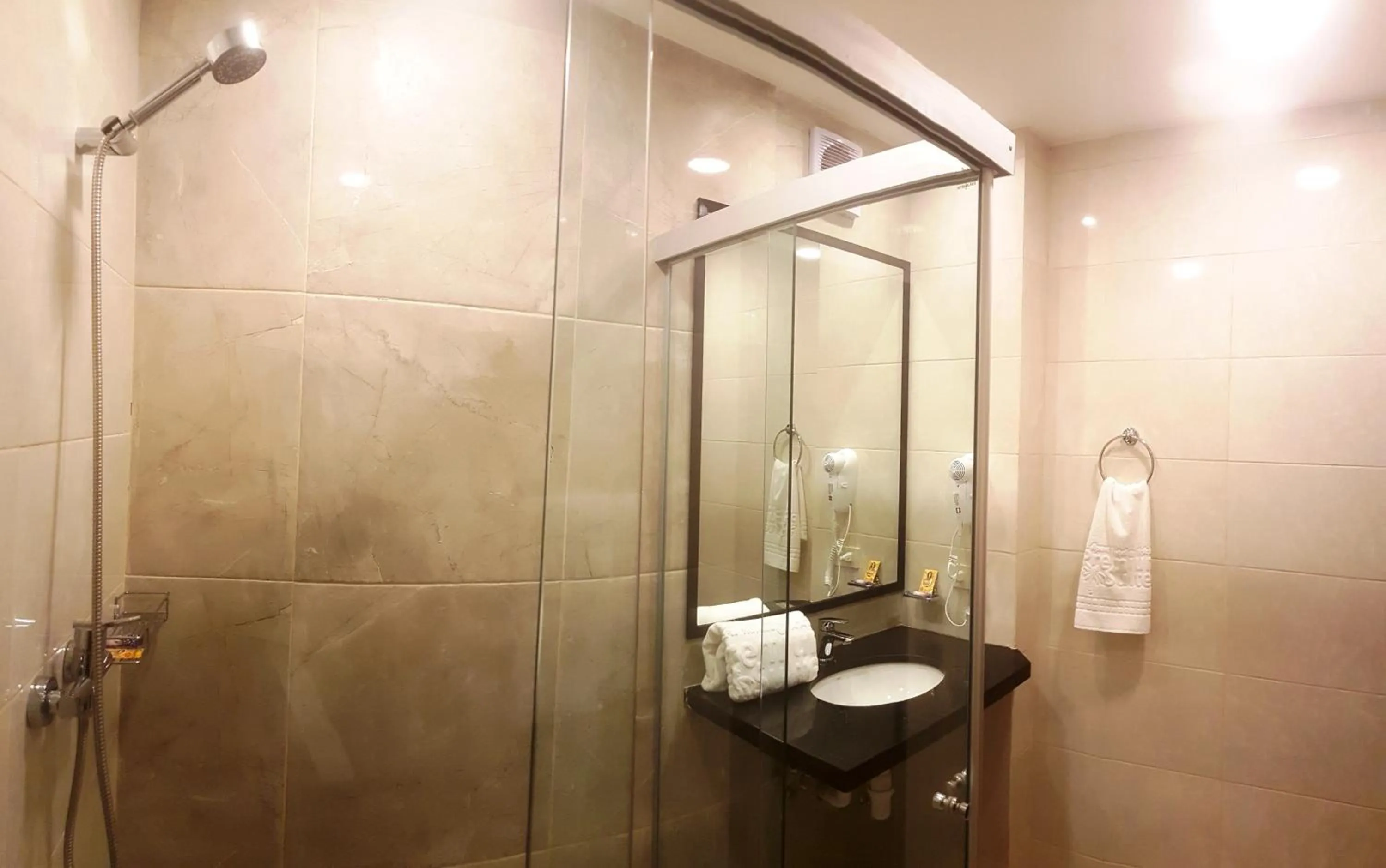 Bathroom in Premium Suites Deluxe Aparthotel Equipetrol