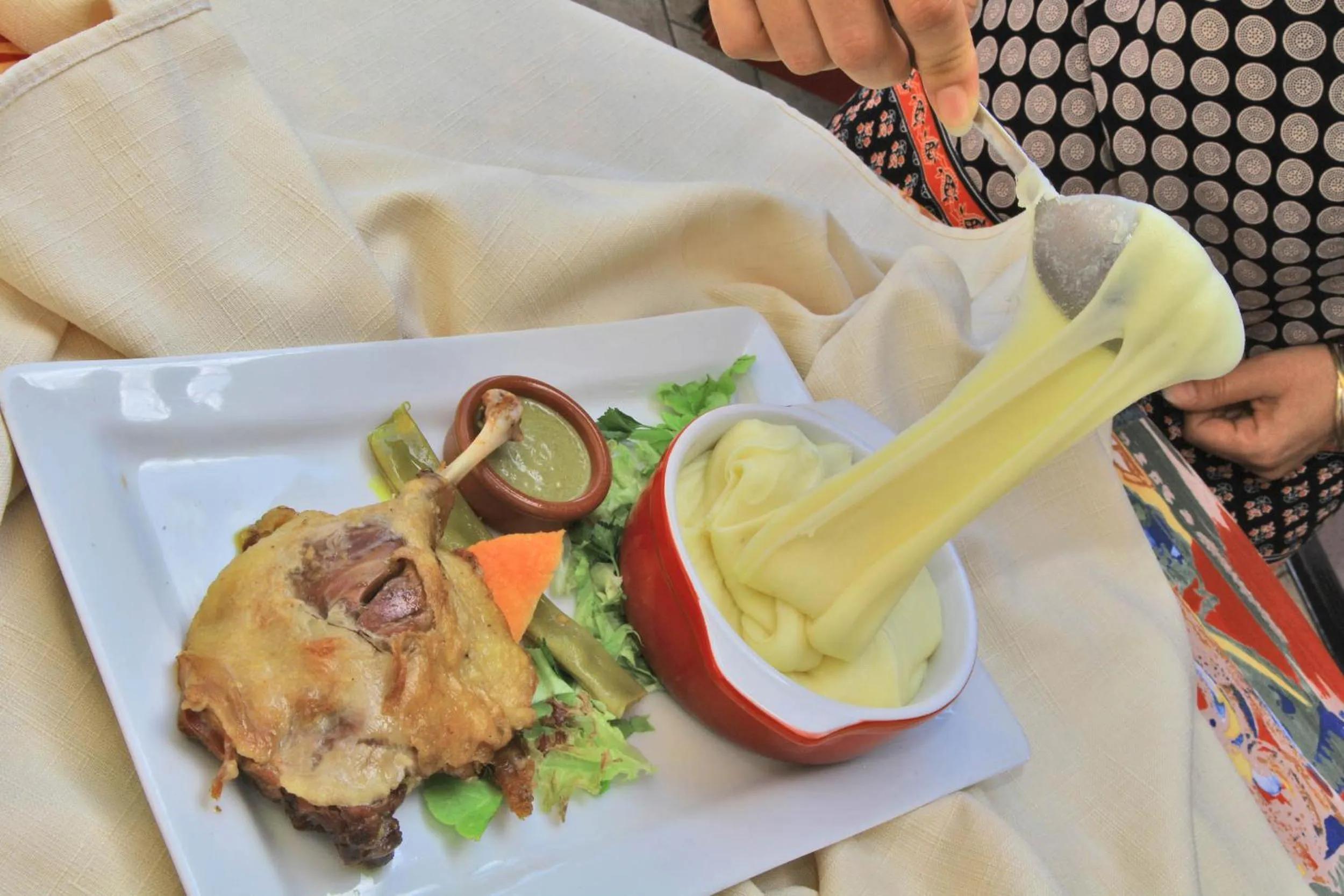 Food close-up in Logis Auberge La Diege