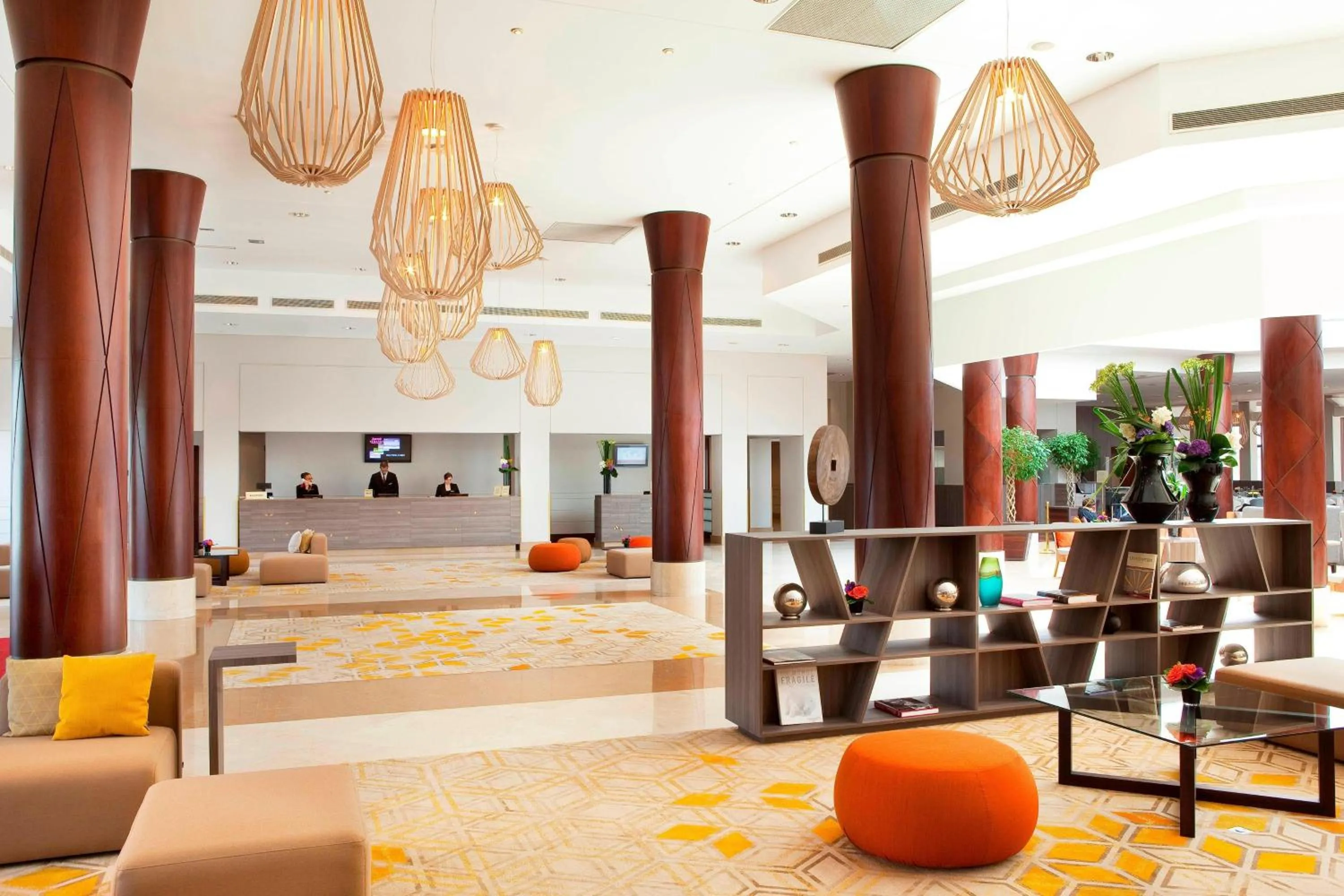 Lobby or reception in Paris Marriott Charles de Gaulle Airport Hotel