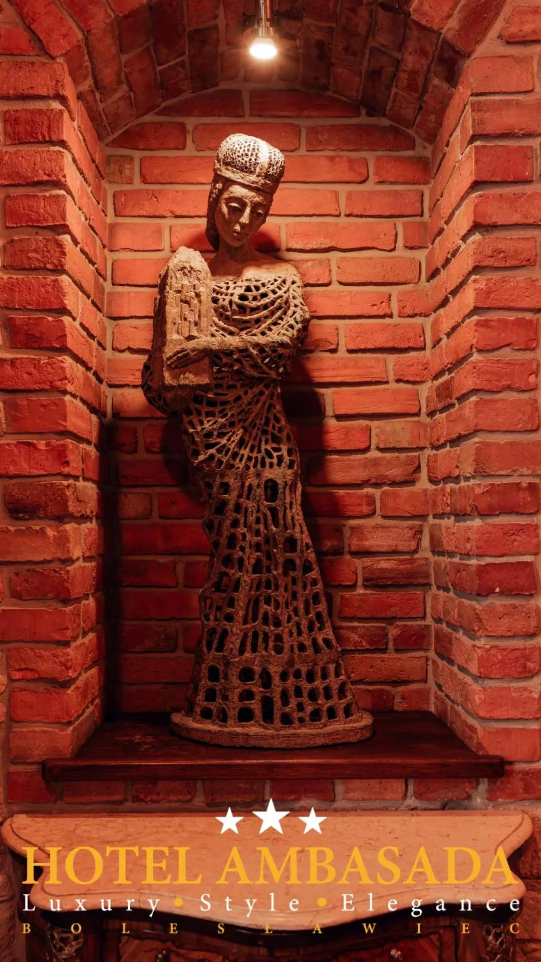 Decorative detail in Hotel Ambasada Bolesławiec