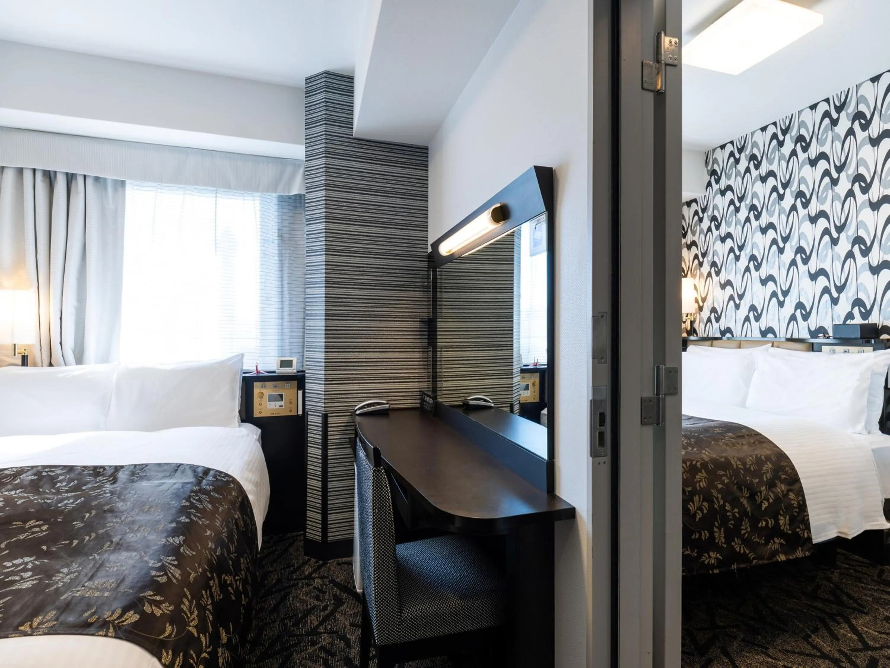 Bed in APA Hotel Nambaminami Ebisucho Eki Shinsekai