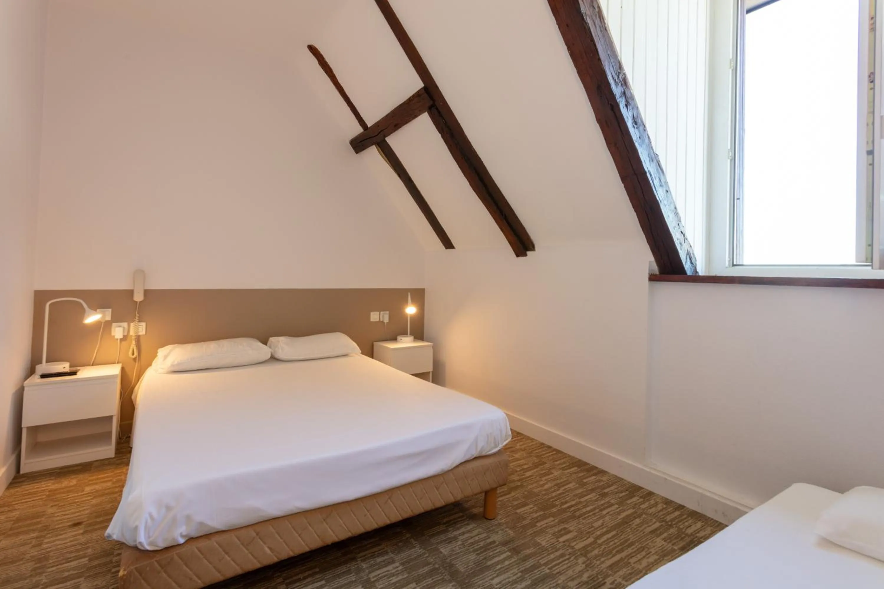 Bedroom, Bed in Hotel du Clocher