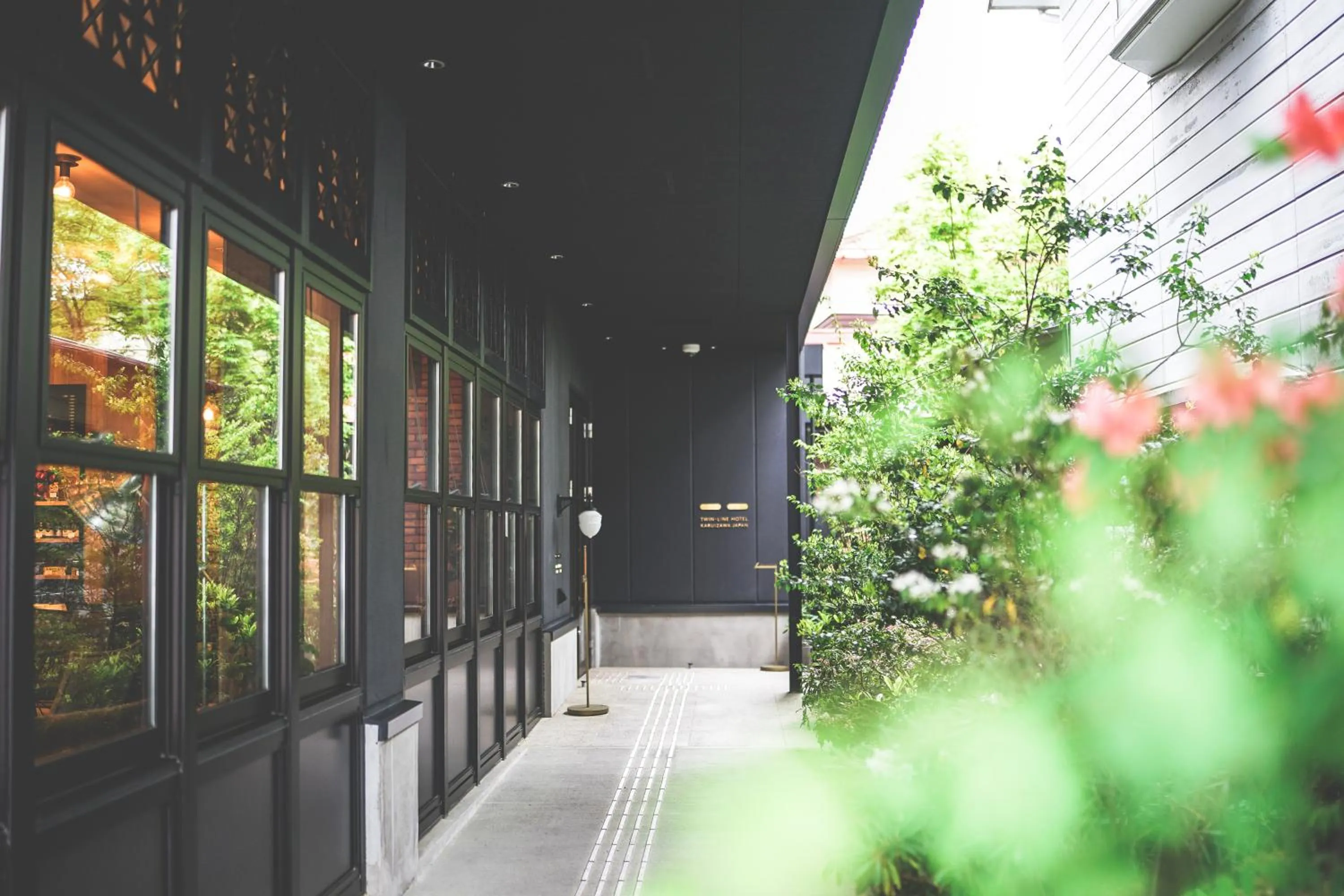 Facade/entrance in Twin-Line Hotel Karuizawa Japan