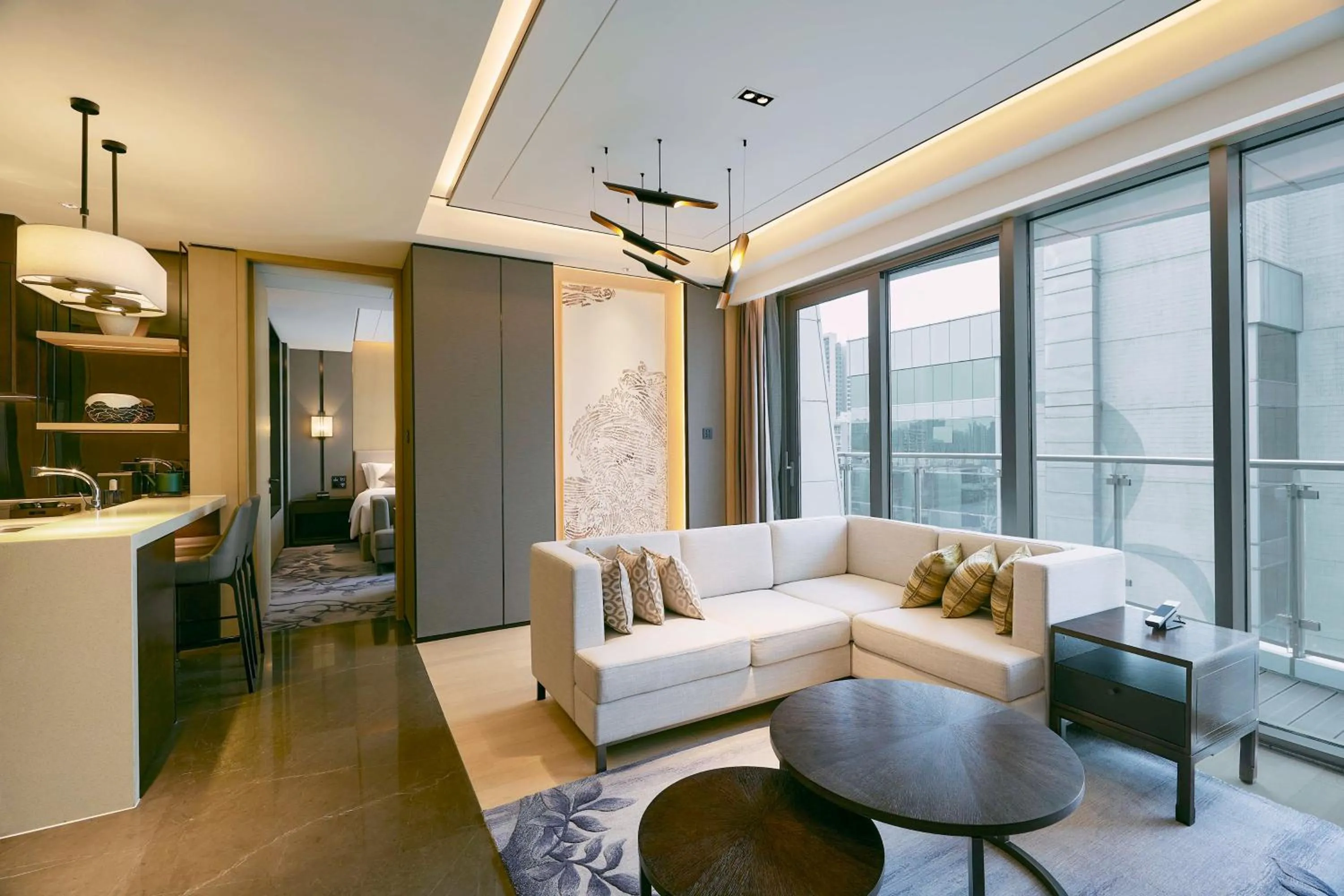 Seating area in Kempinski Residences Guangzhou
