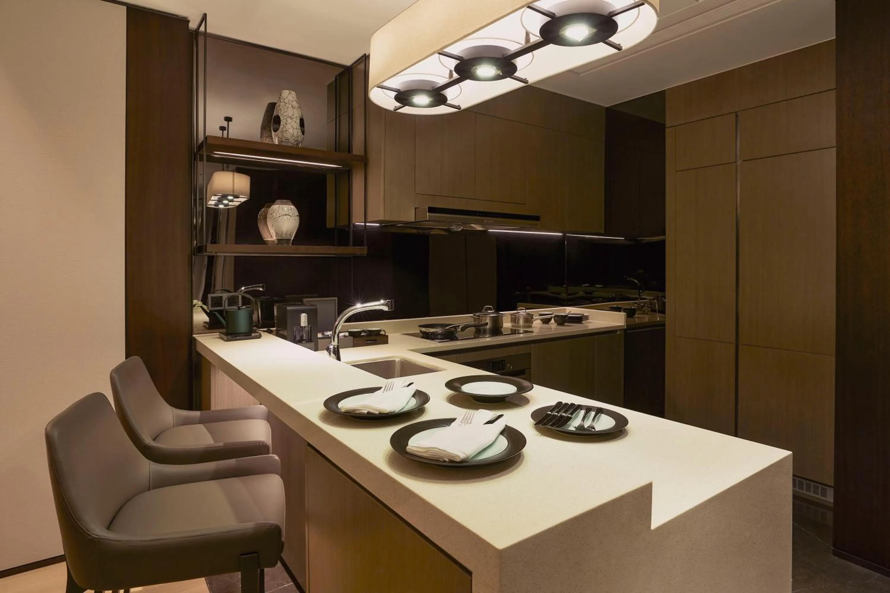 Kitchen or kitchenette in Kempinski Residences Guangzhou