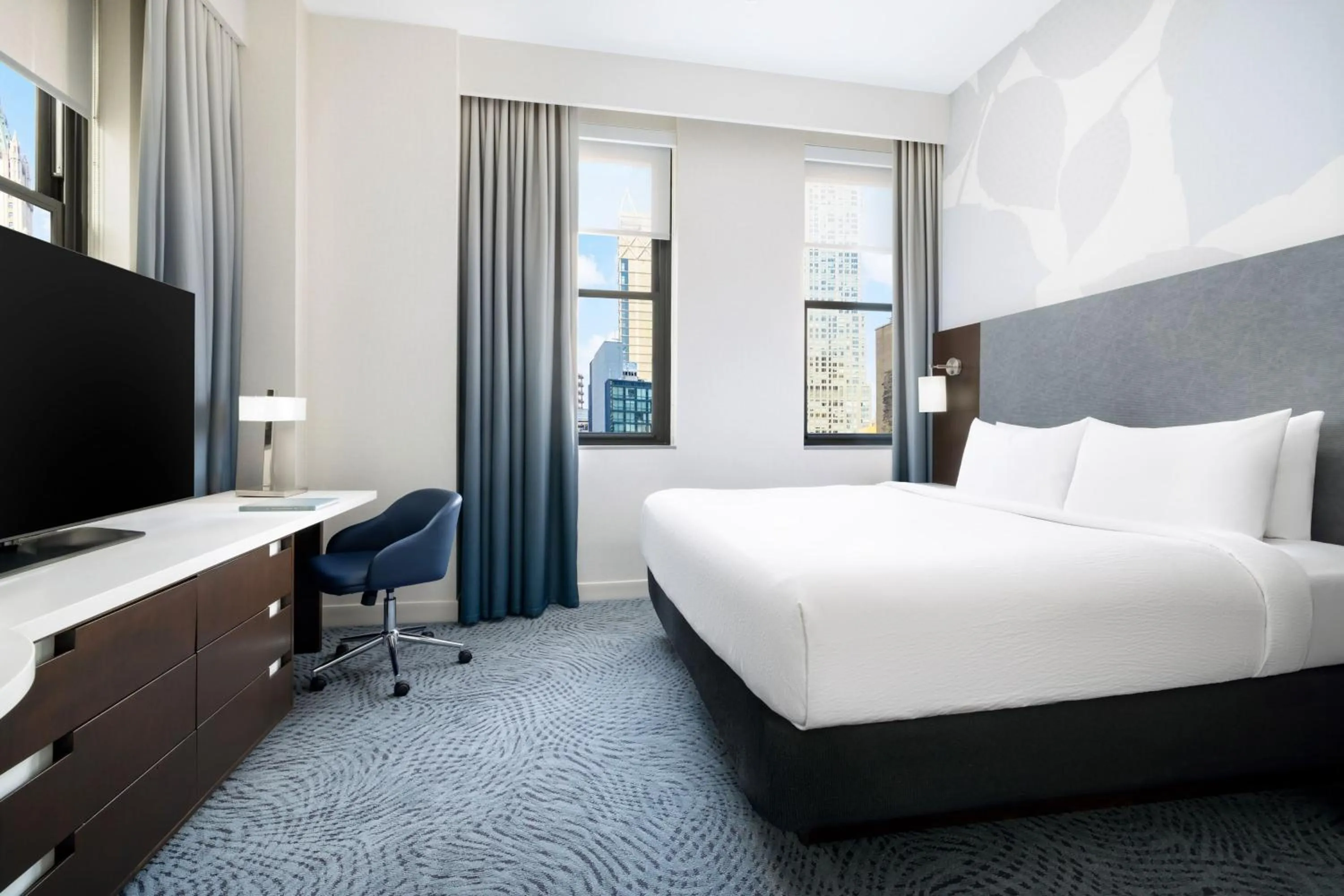 Bedroom, Bed in Residence Inn by Marriott New York Downtown Manhattan/World Trade Center Area