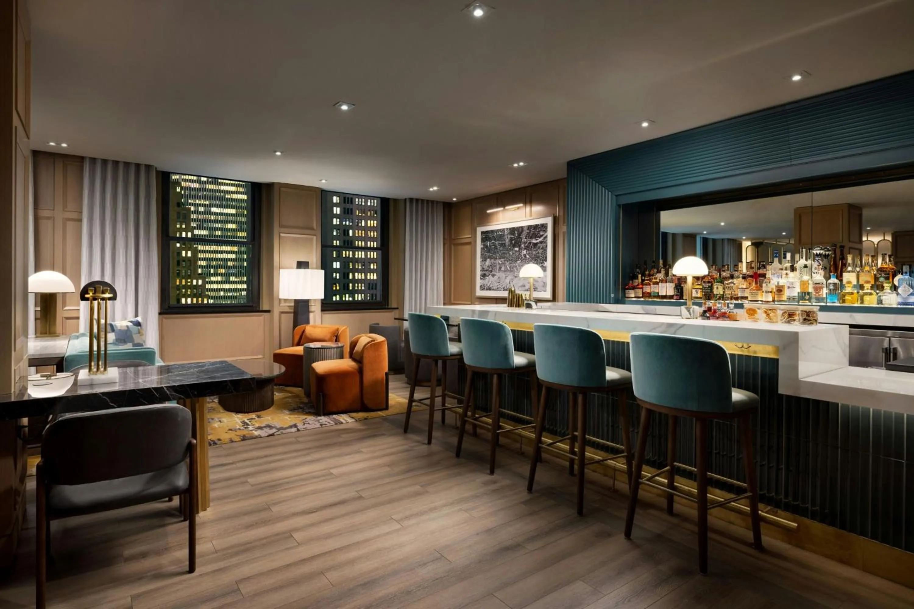 Lounge or bar in Residence Inn by Marriott New York Downtown Manhattan/World Trade Center Area