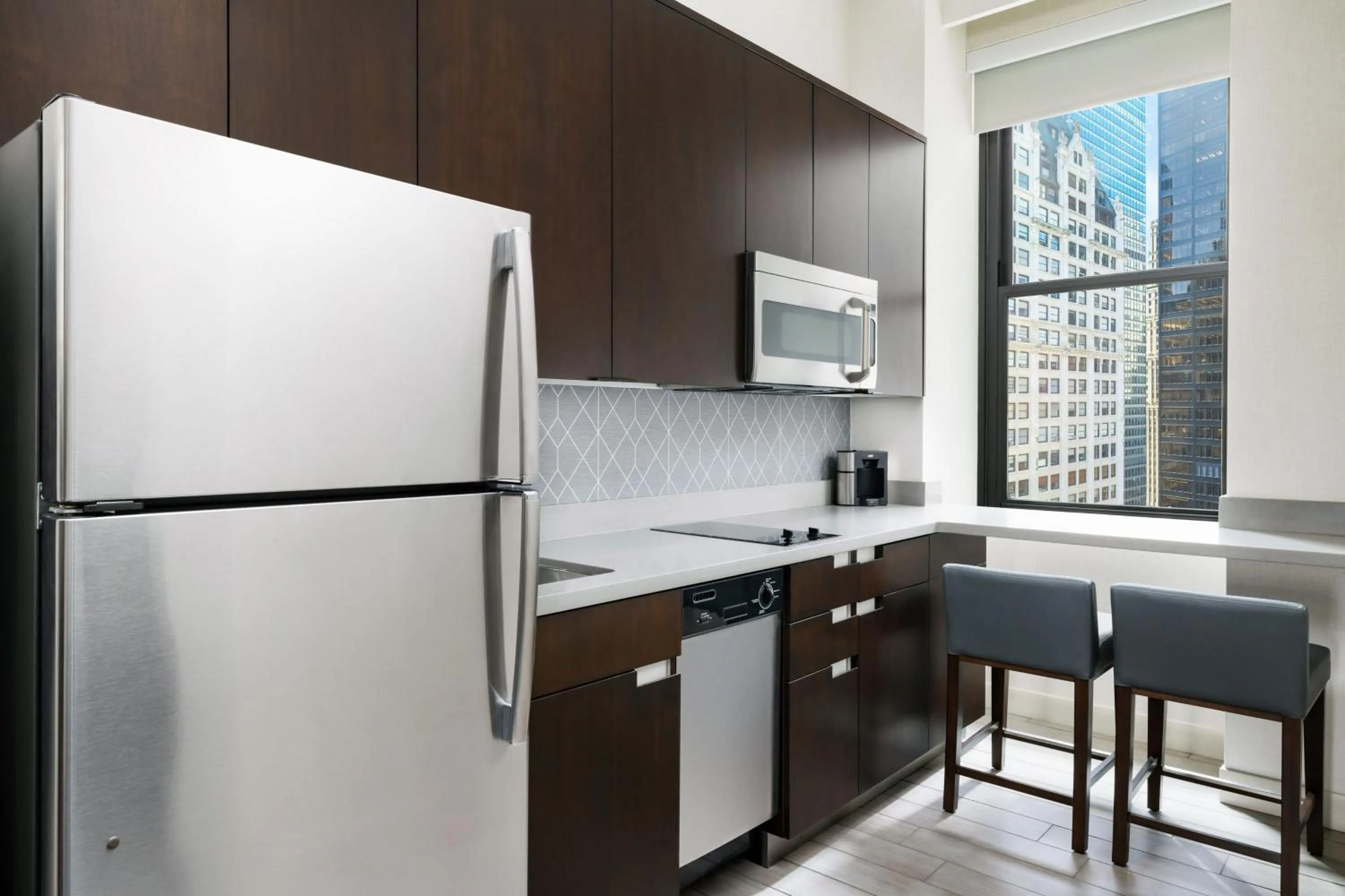 Kitchen or kitchenette in Residence Inn by Marriott New York Downtown Manhattan/World Trade Center Area