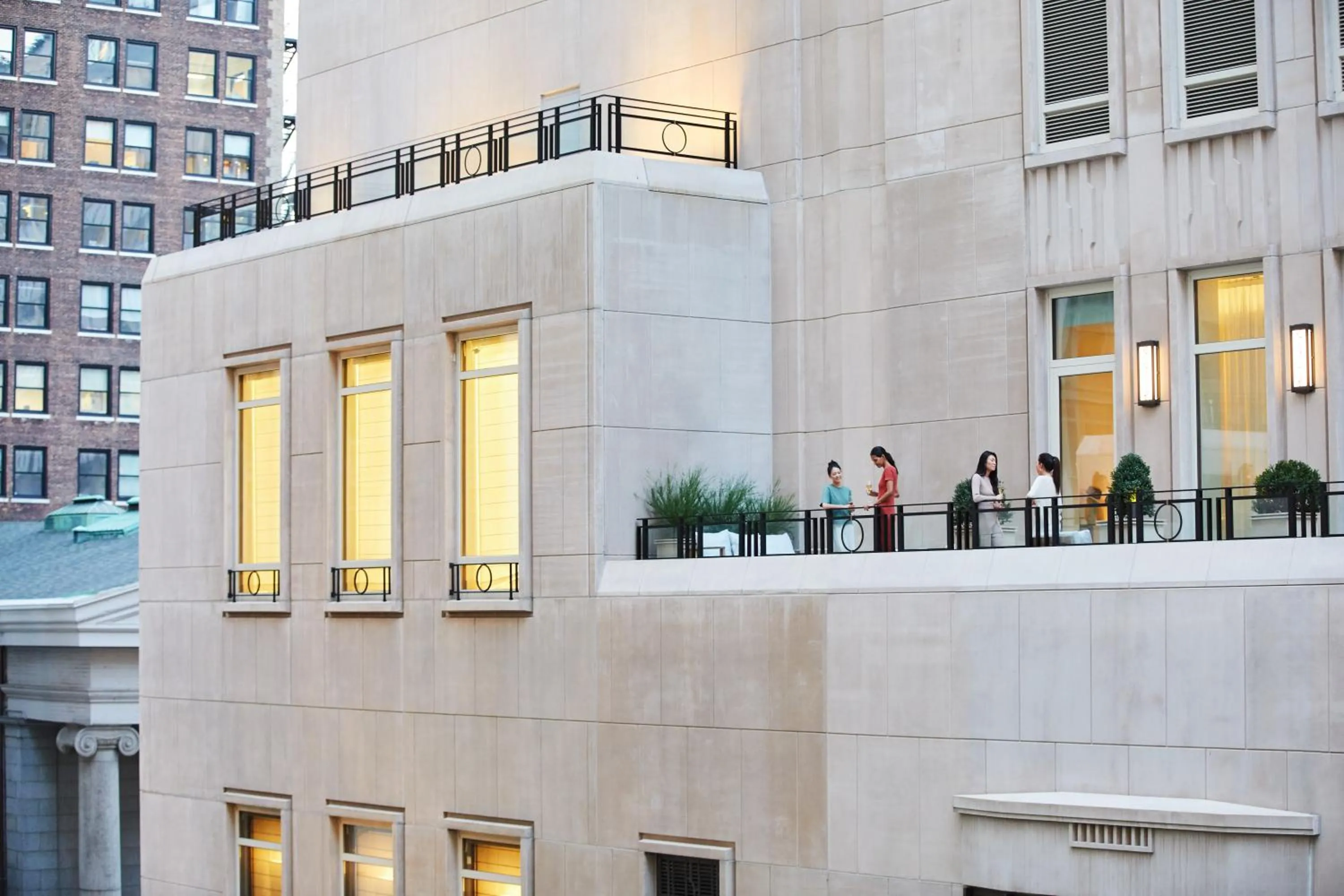 Property building in Four Seasons Hotel New York Downtown
