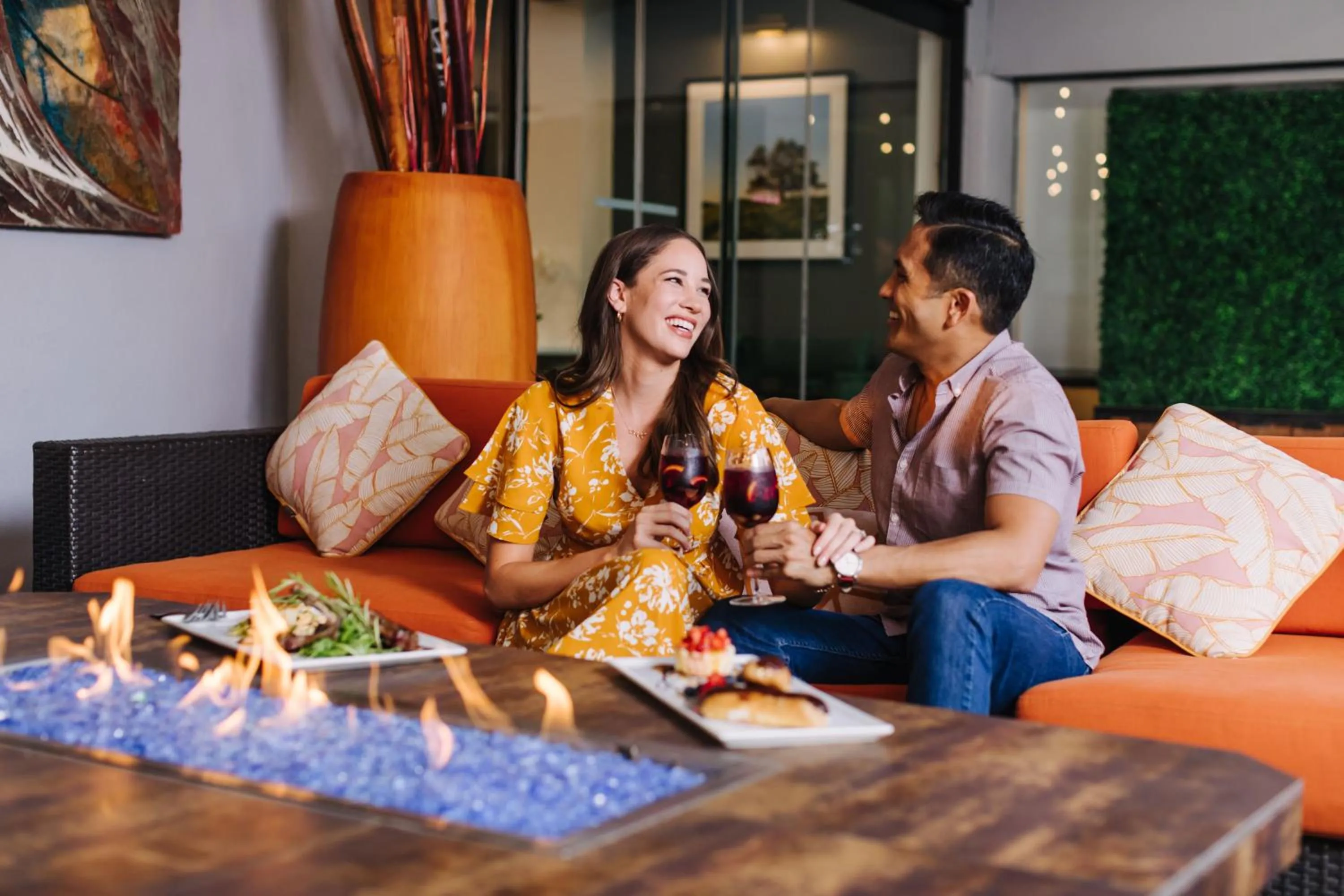 Seating area in Palm Garden Hotel