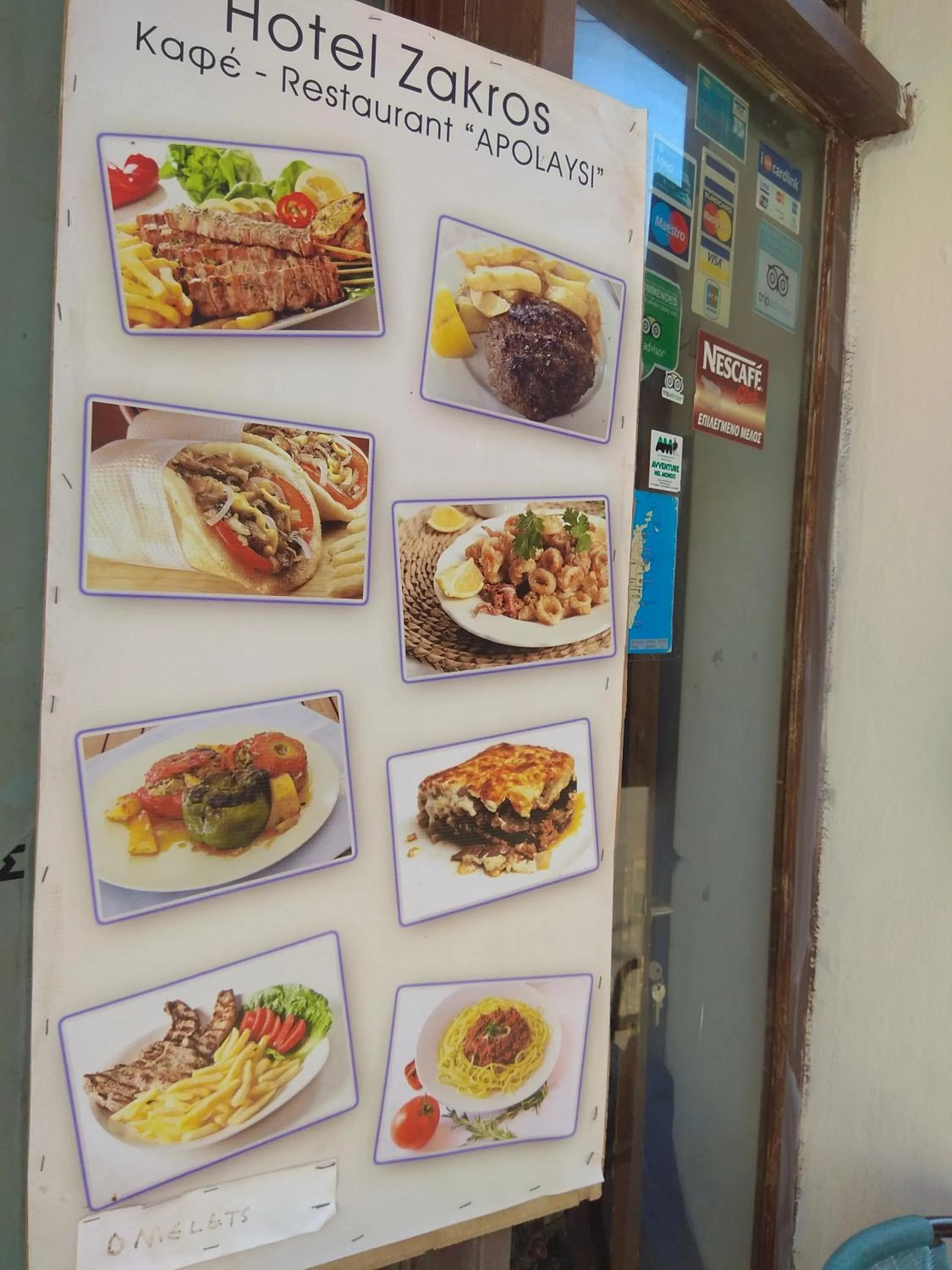 Restaurant/places to eat in Hotel zakros rooms-restaurant