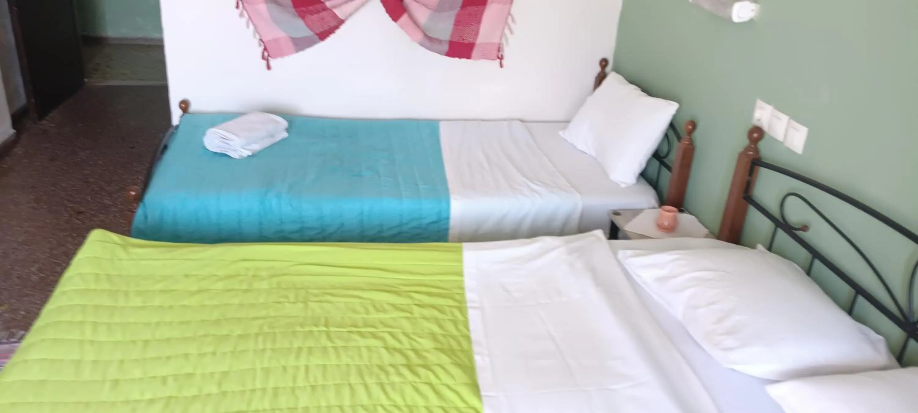 Bedroom, Bed in Hotel zakros rooms-restaurant