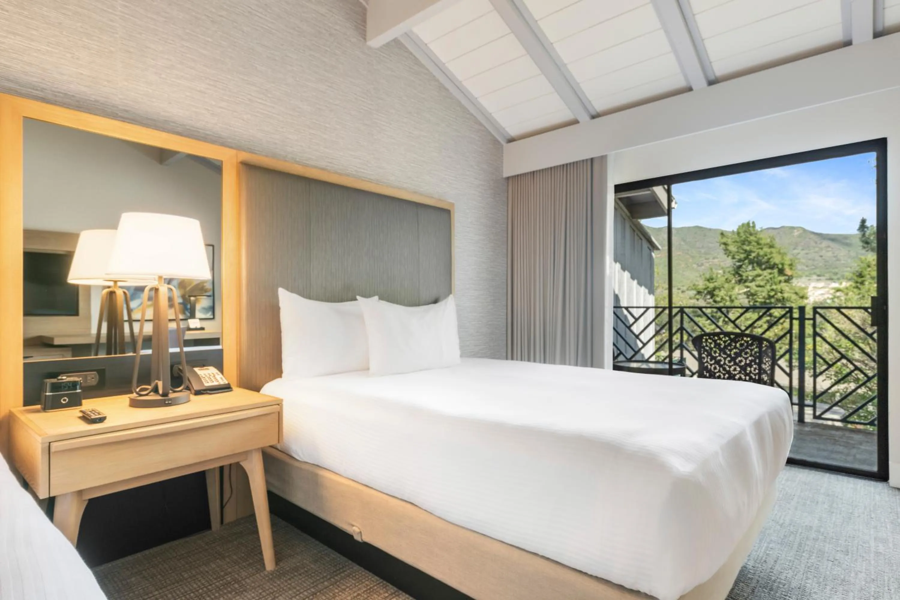 Patio, Bed in Pala Mesa Resort