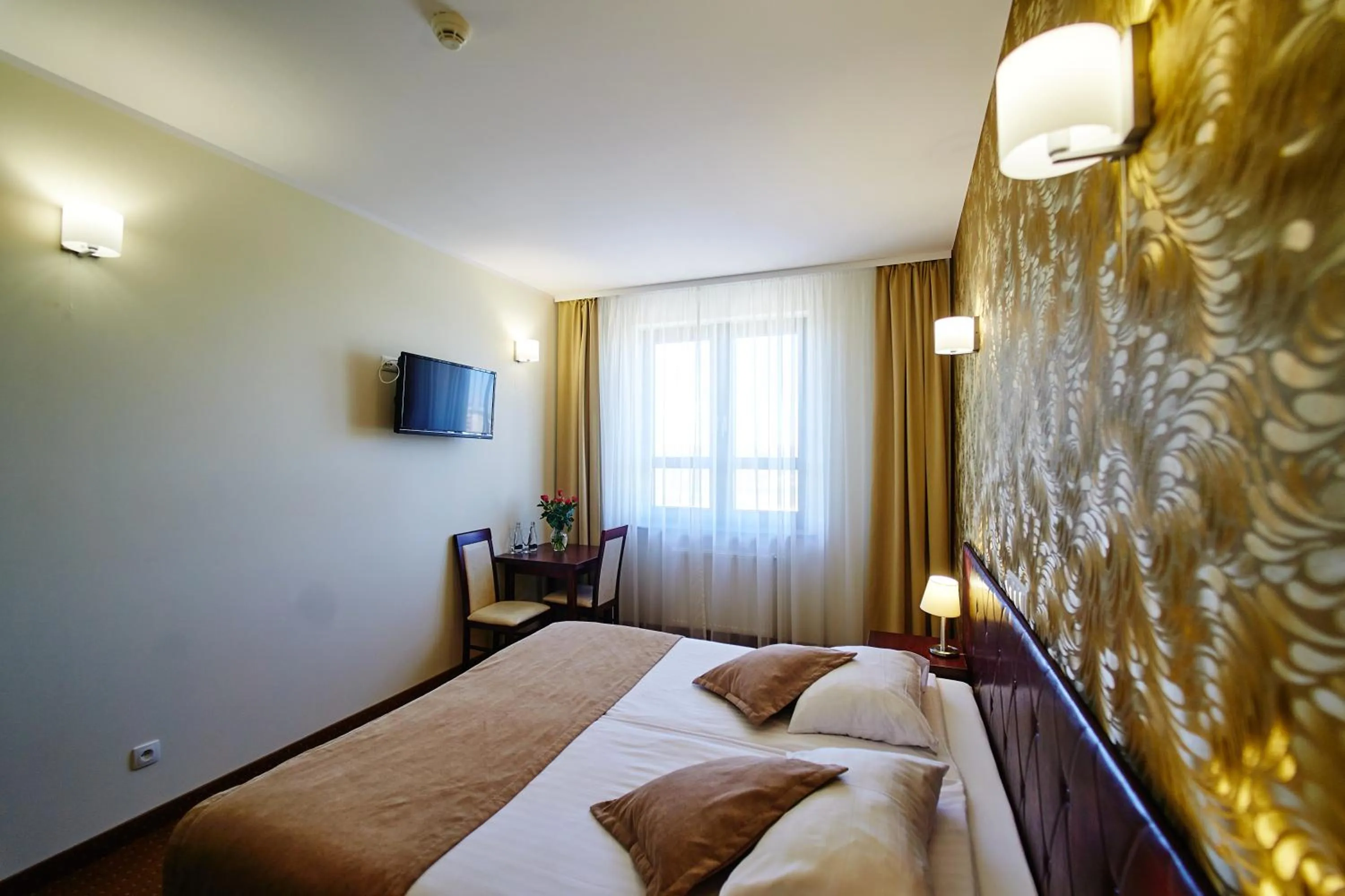 Bed in Hotel Szyszko