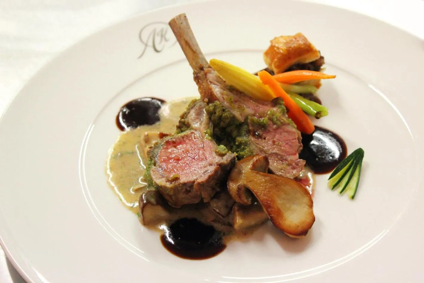 Food close-up in Hotel Restaurant Am Kring