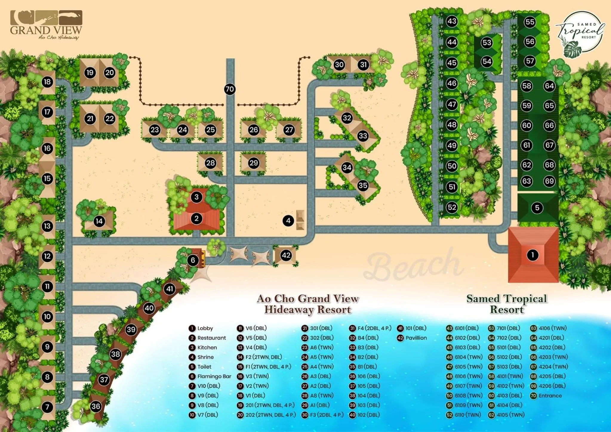 Property building in Samed Tropical Resort