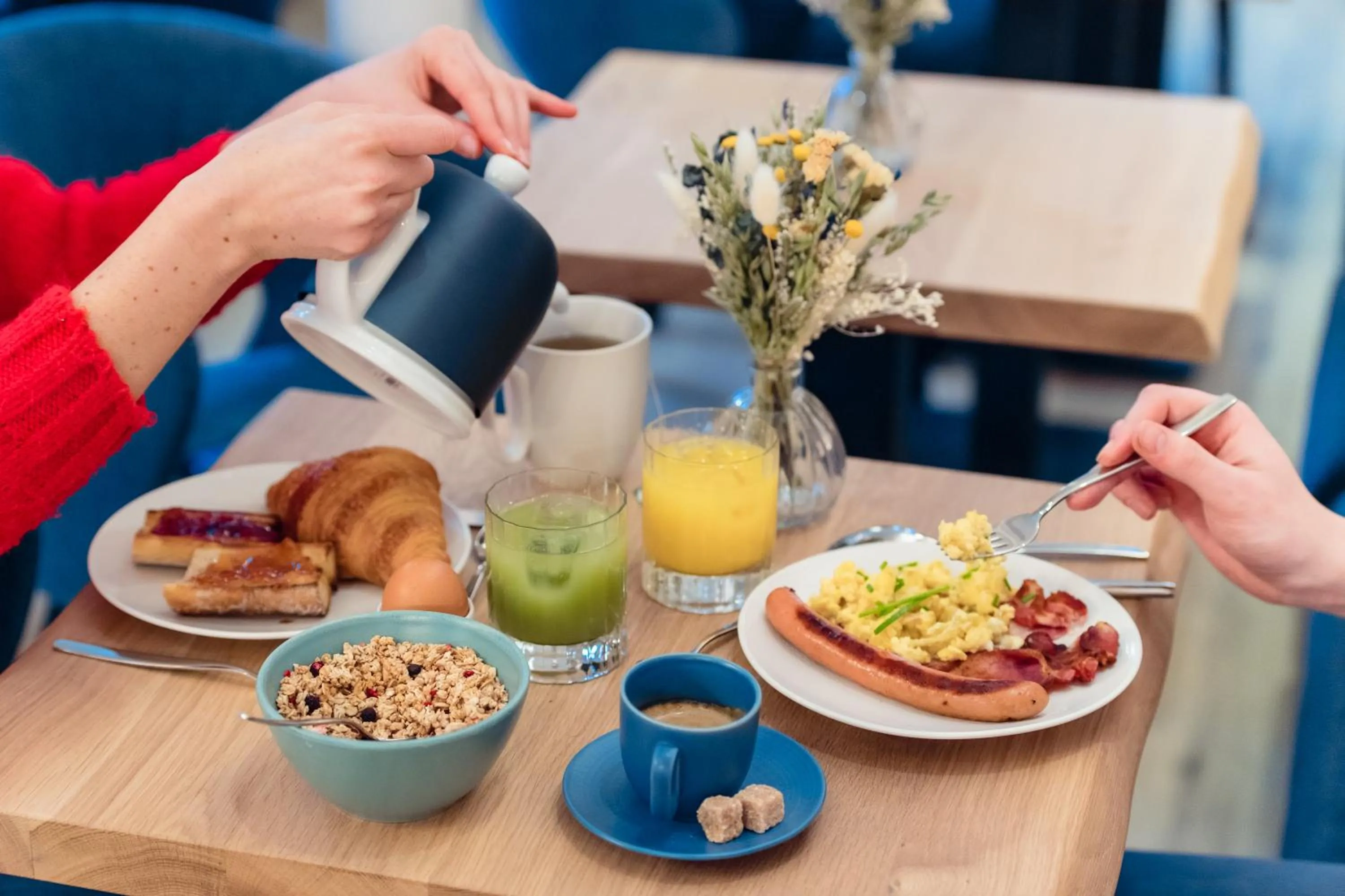 Buffet breakfast in Hotel Bleu de Grenelle - Tour Eiffel