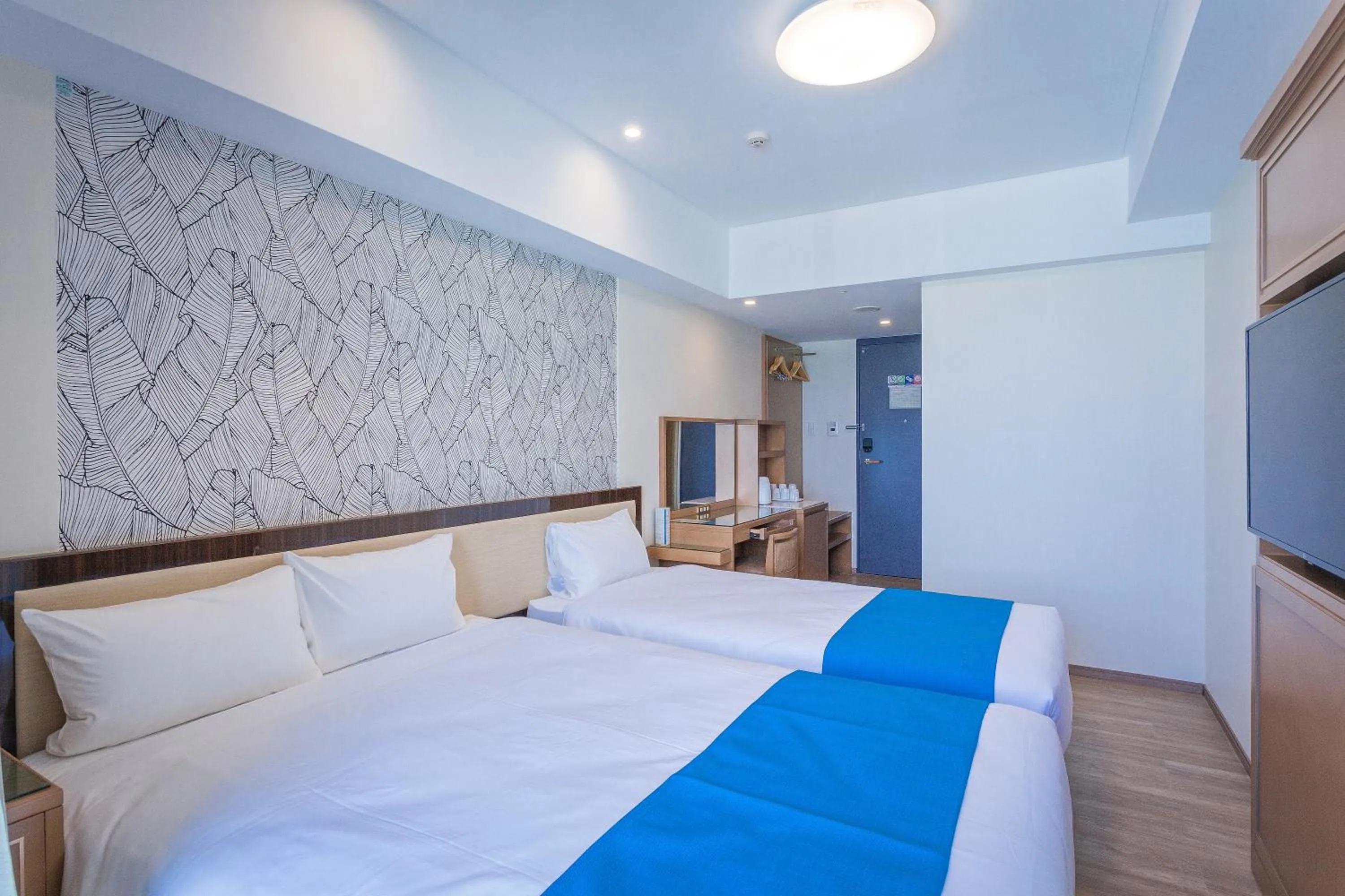 Bed in Kariyushi LCH. Resort