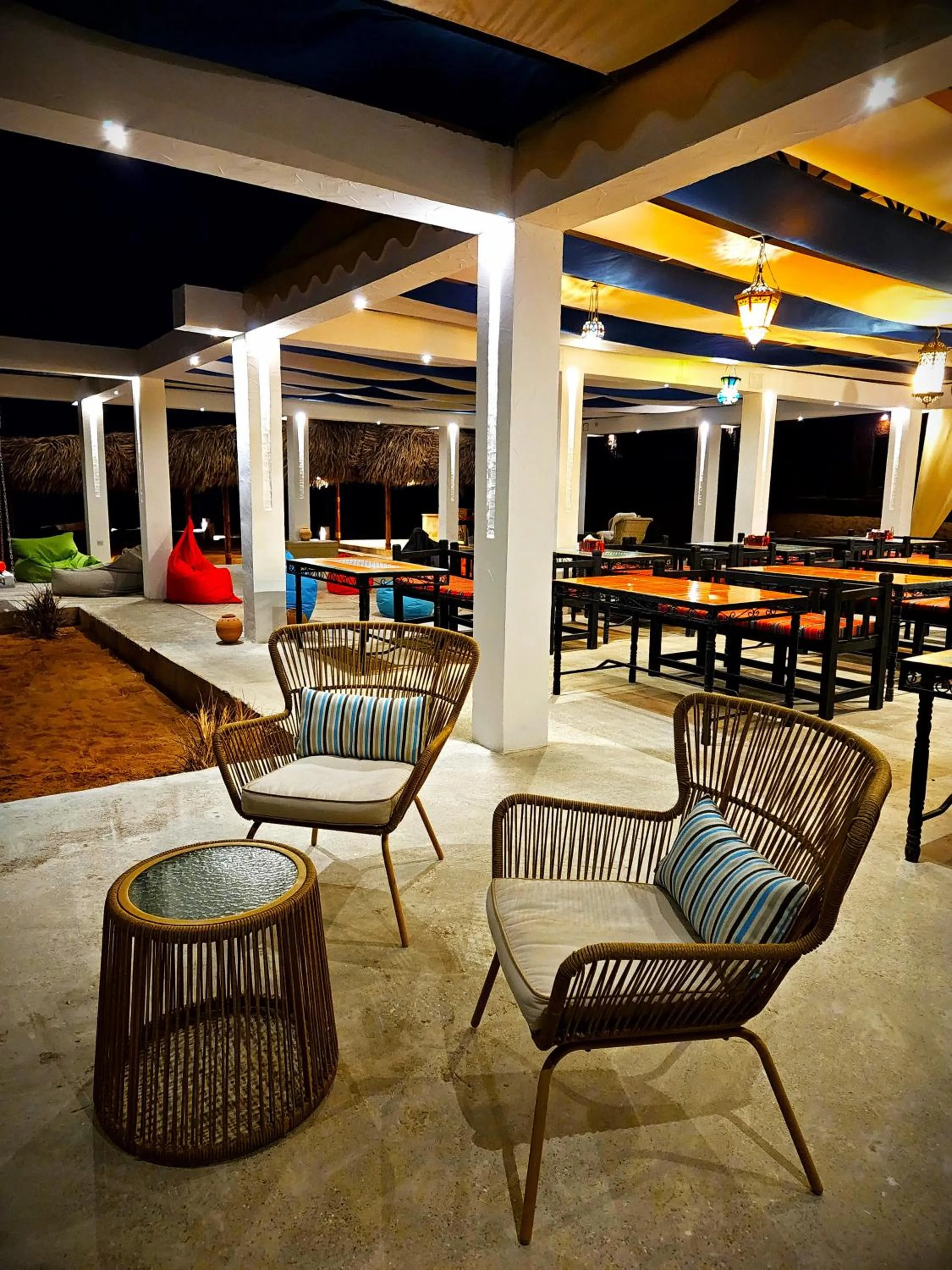 Seating area in SAMA Al Areesh Desert Camp