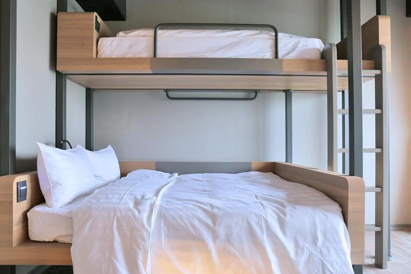 Bed in KIWI SHARE HOTEL ZHONGLI