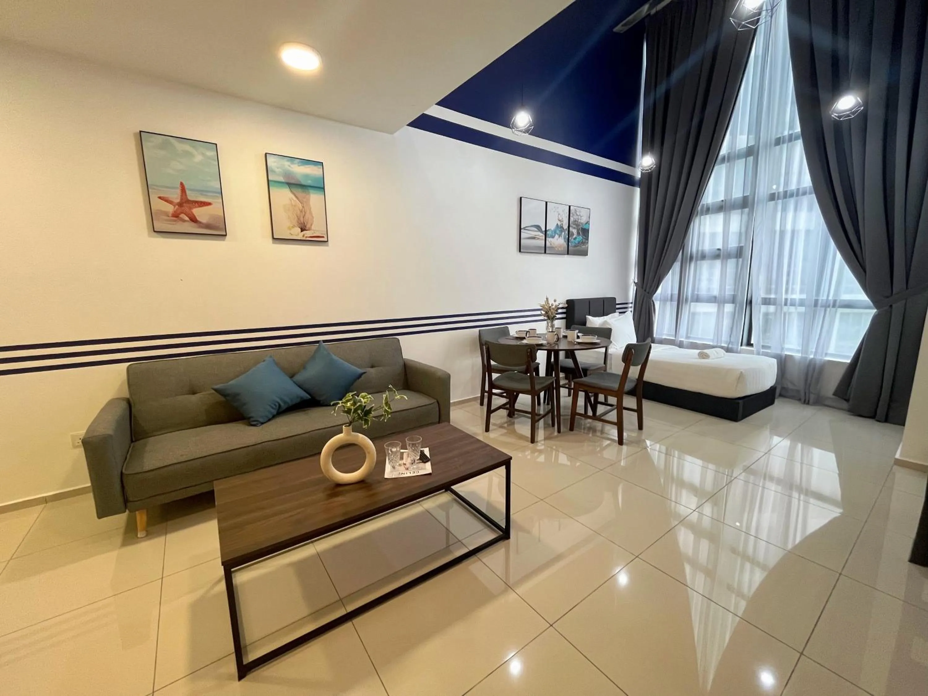 Living room, Bed in Ekocheras @ Kuala Lumpur