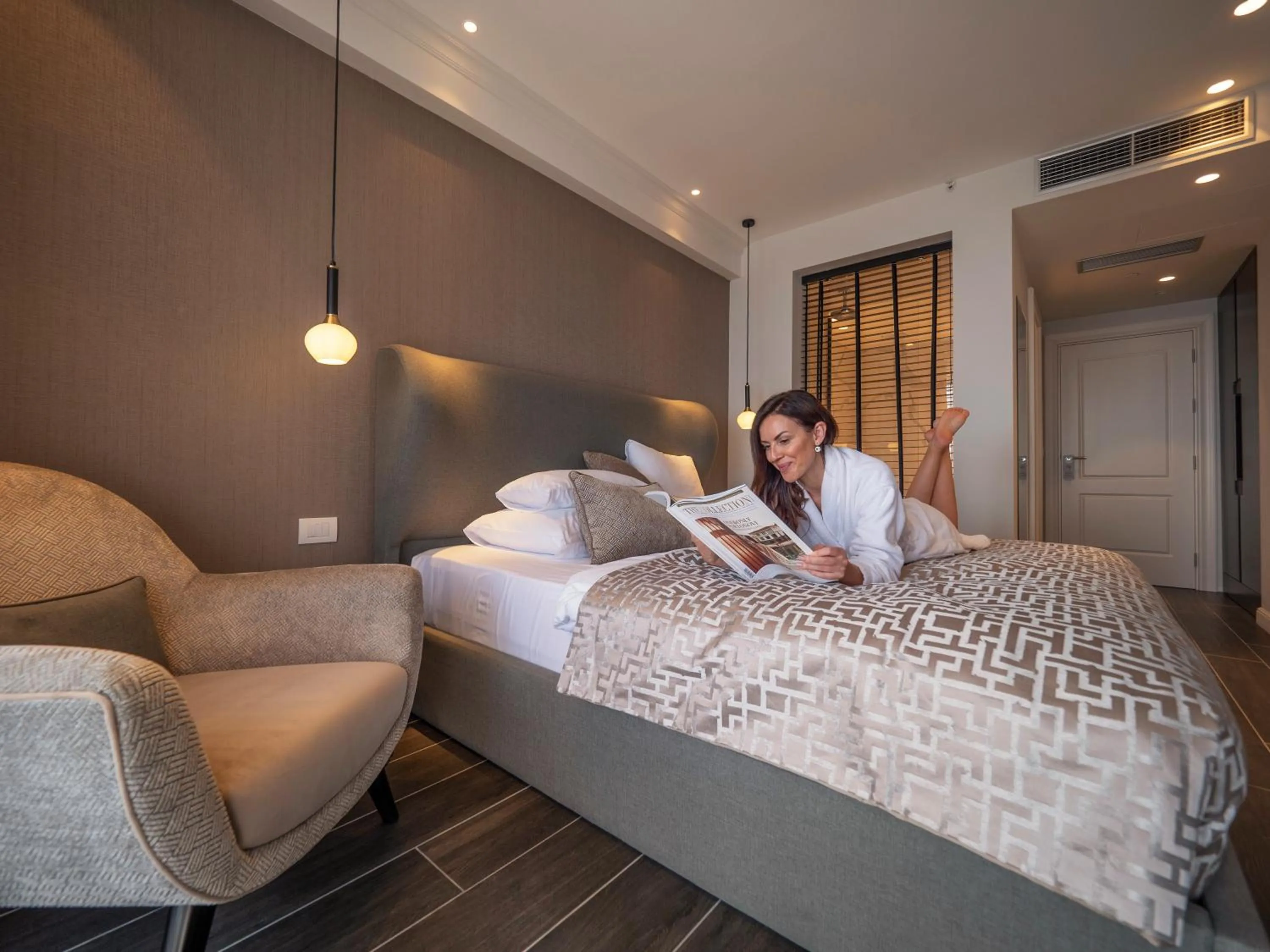 Bed in Vivid Blue Serenity Resort