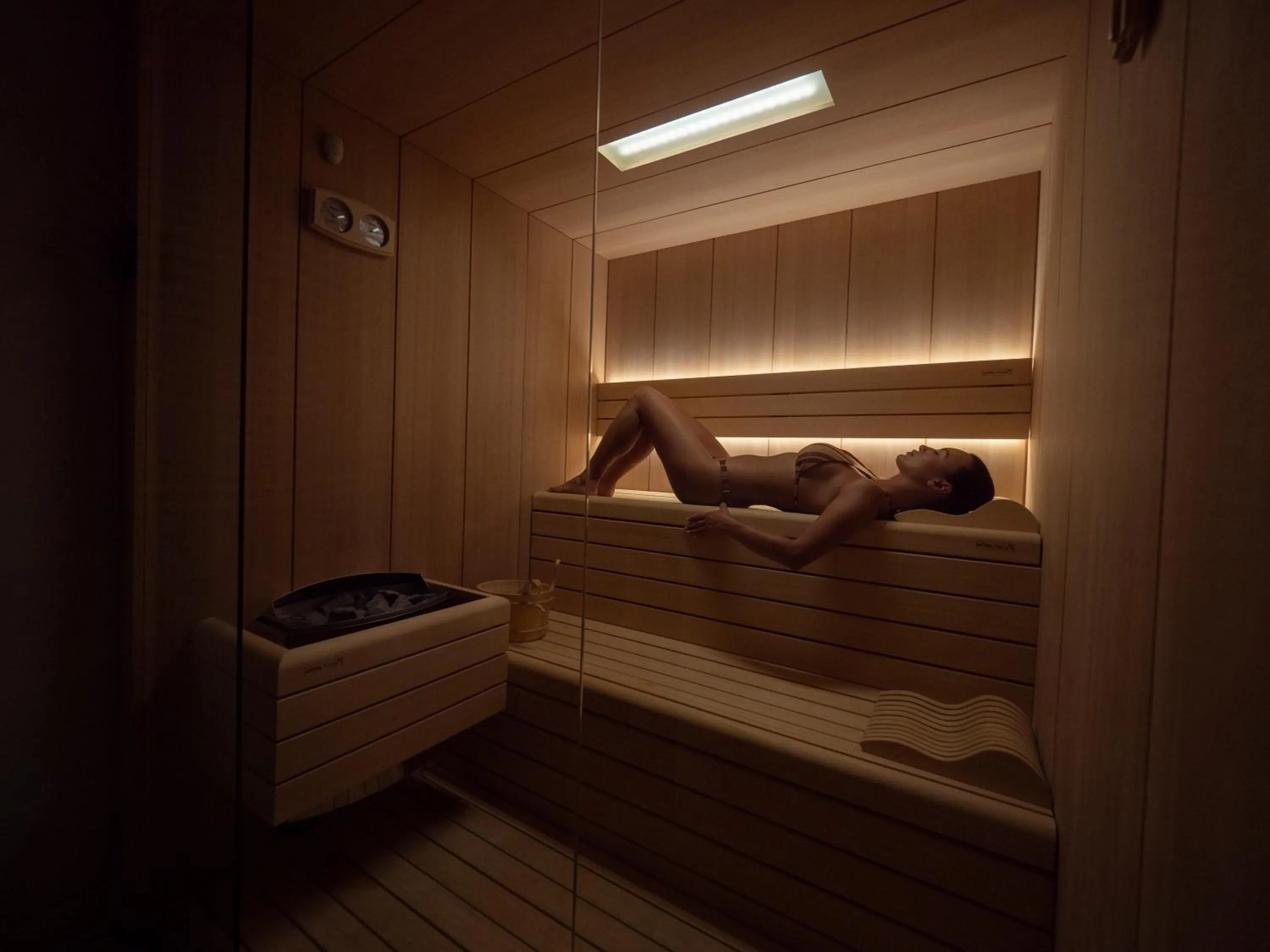 Sauna in Vivid Blue Serenity Resort