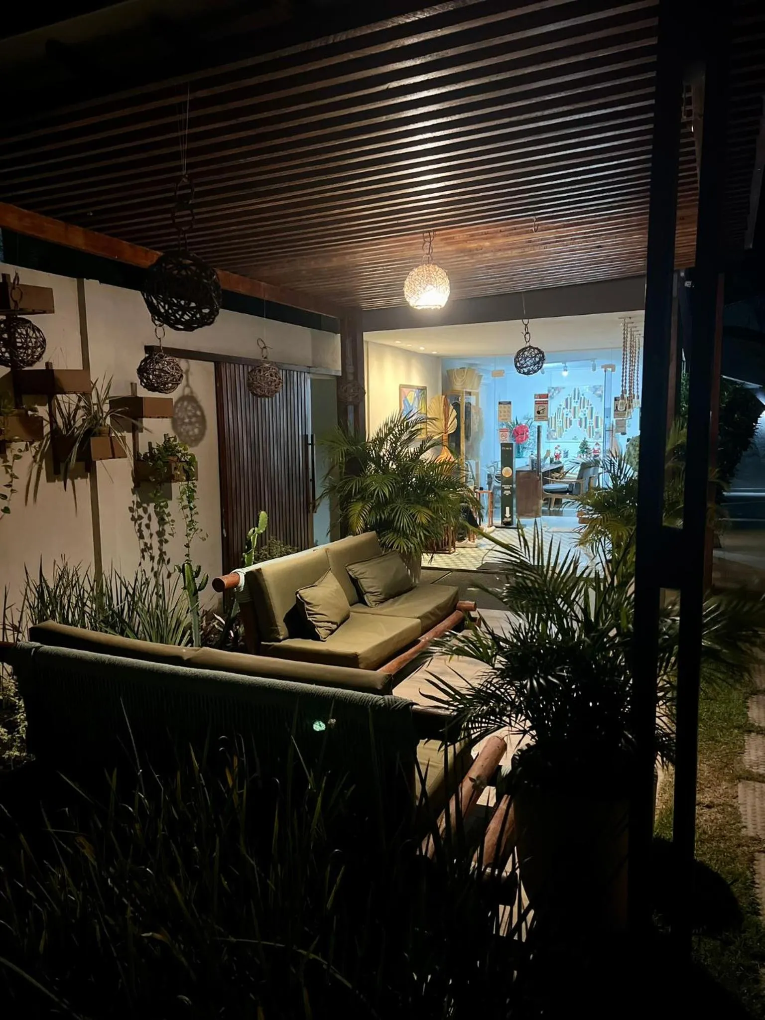 Garden view in Pousada Ricoco