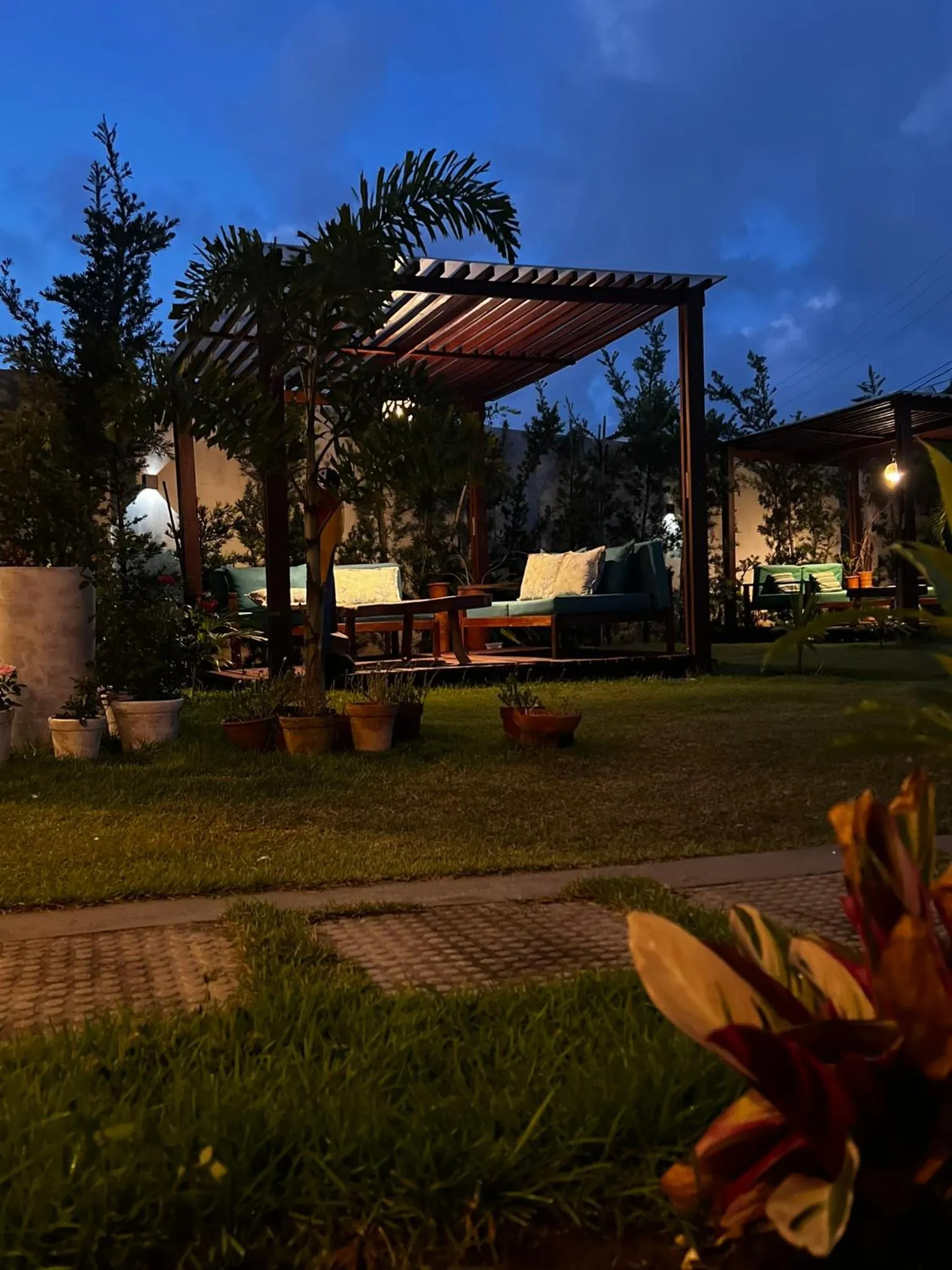 Garden view in Pousada Ricoco