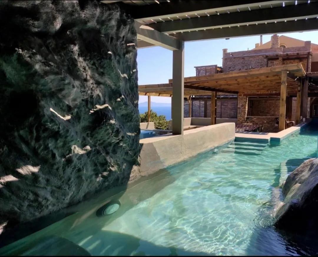 Hot Tub in Aegean Castle Andros – Adults Only