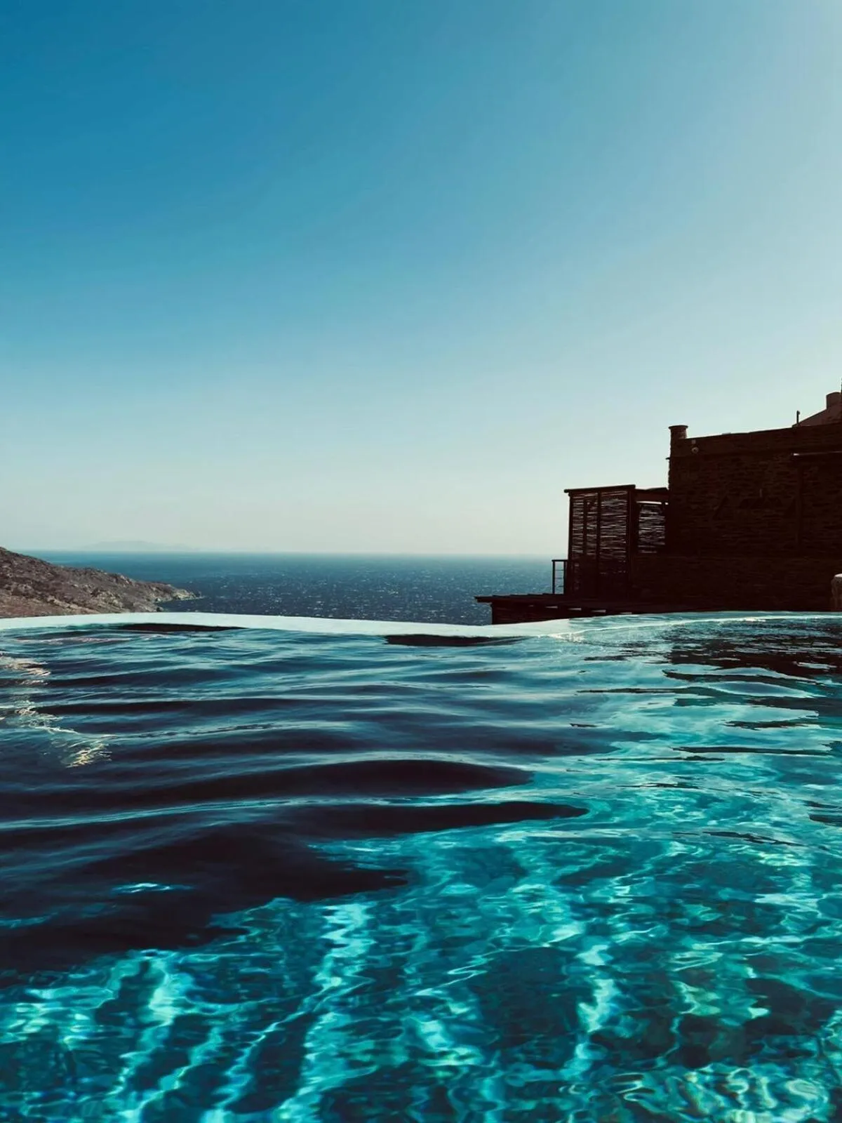 Swimming pool in Aegean Castle Andros – Adults Only