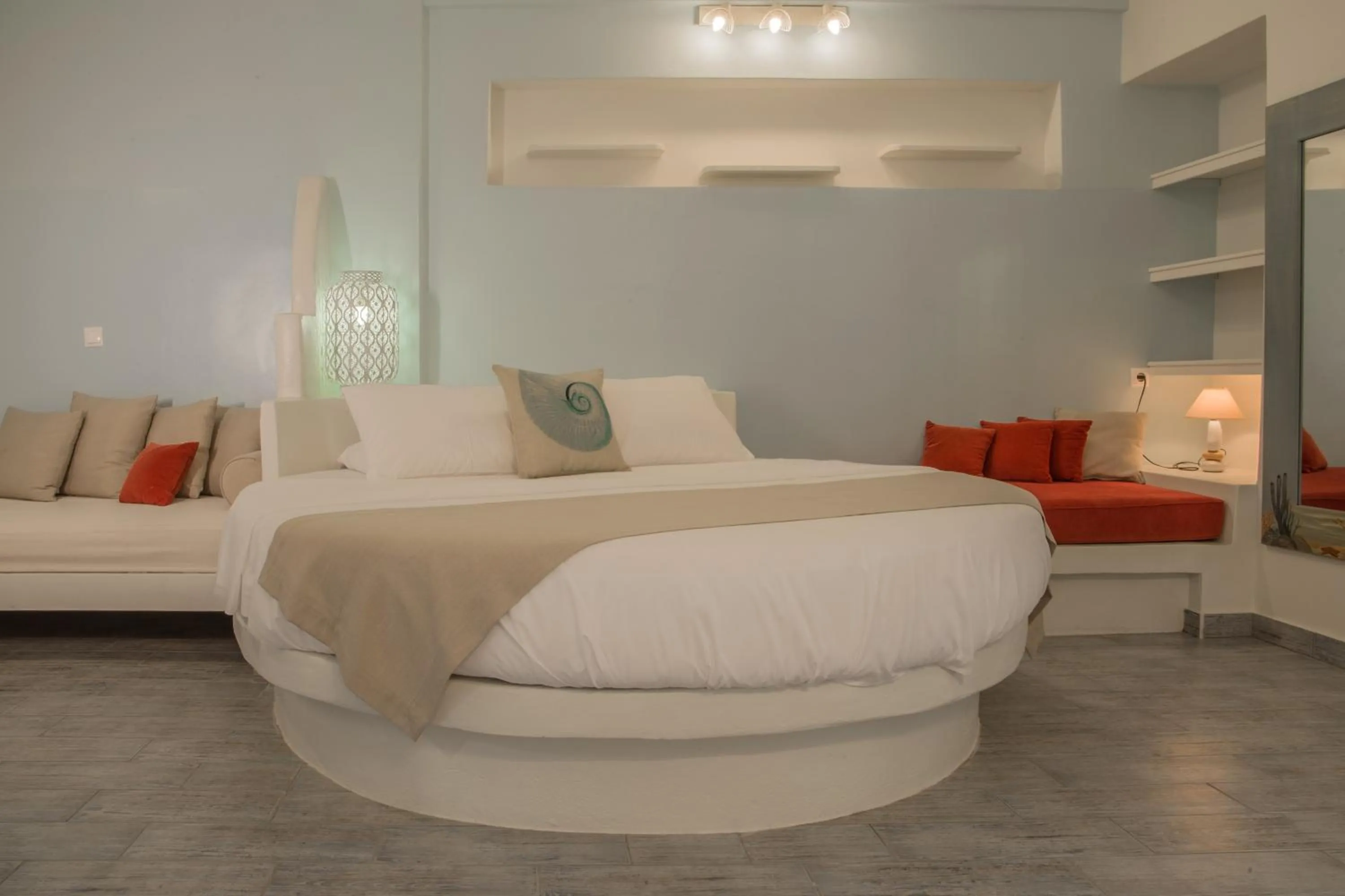Bedroom, Bed in Aegean Castle Andros – Adults Only